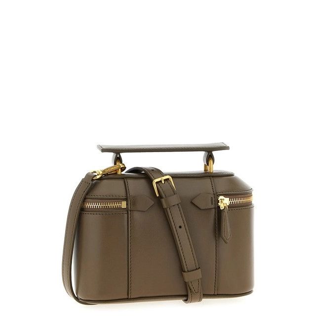 Balmain BALMAIN Small B-buzz Green Leather Top Handle Bag New Size ONE SIZE - 2 Thumbnail