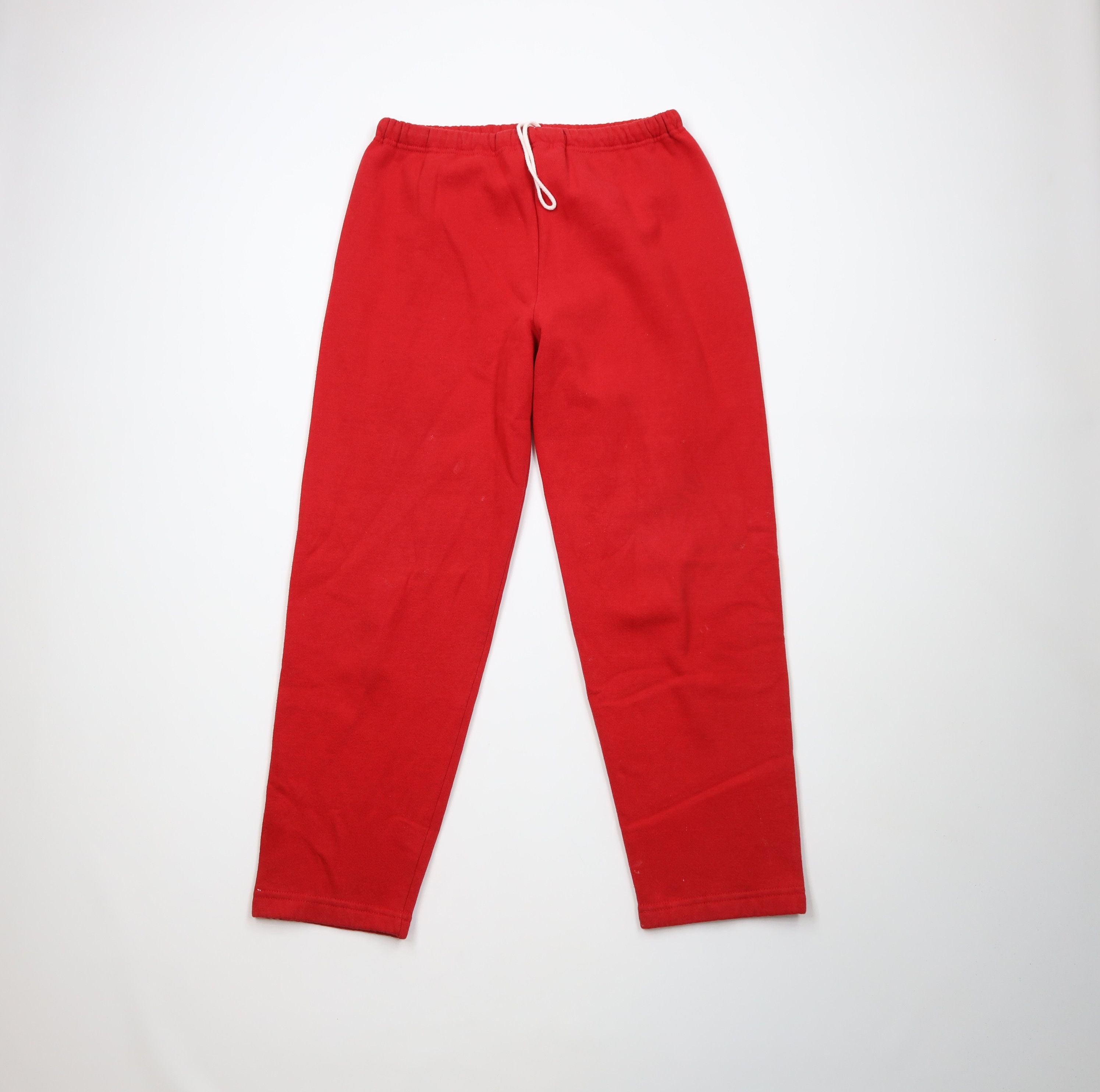 Russell Athletic Vintage 90s Russell Athletic Blank Sweatpants Red USA Size US 34 / EU 50 - 1 Thumbnail