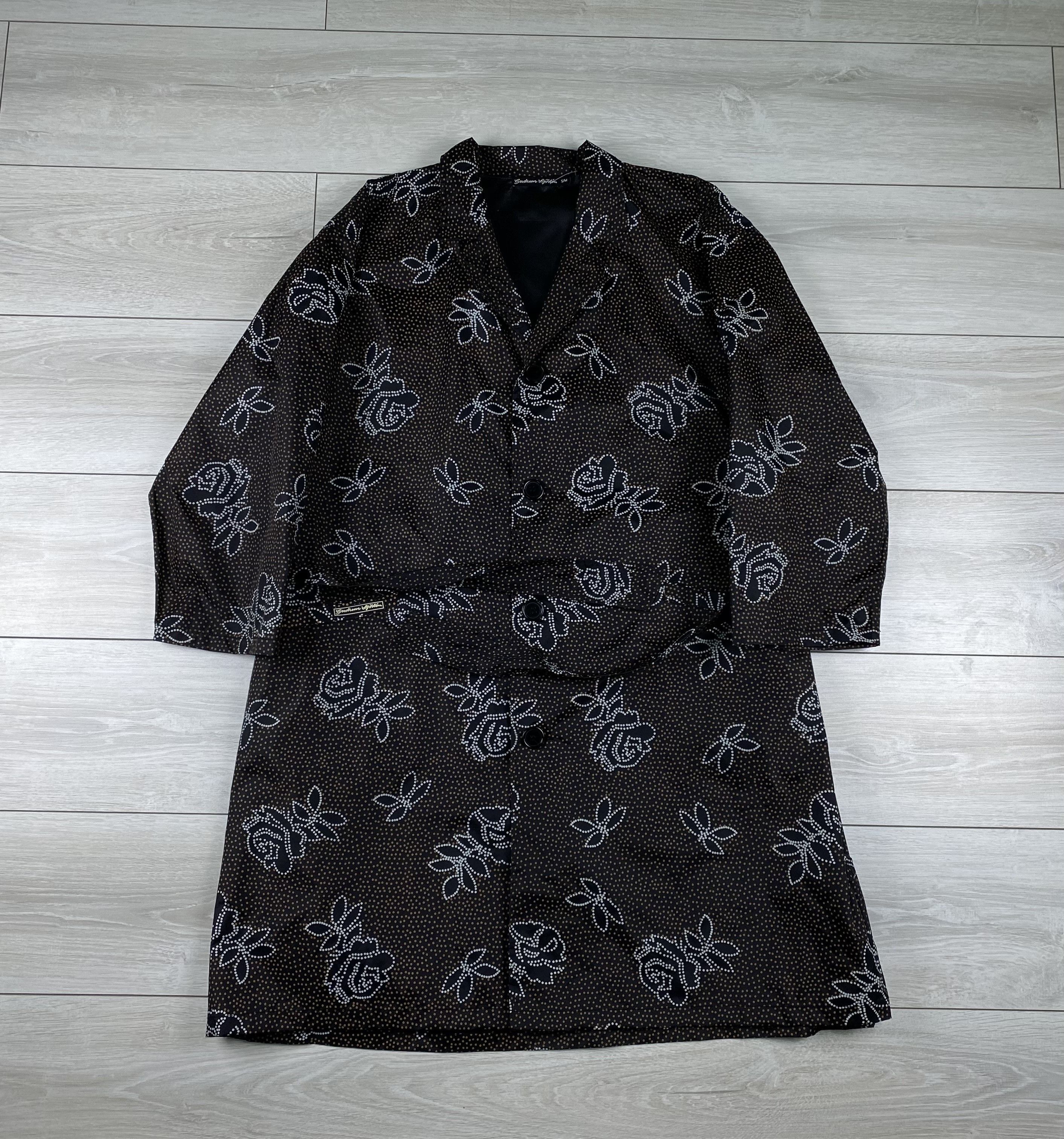 Gudrun Sjoden Gudrun Sjoden Rain Jacket Trench Floral Tie Waist Pockets Size M / US 6-8 / IT 42-44 - 1 Thumbnail