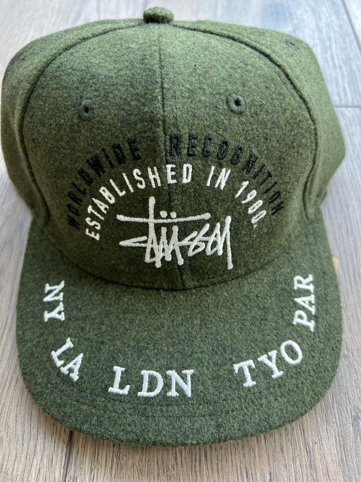 Stussy Worldwide Low Pro Cap Hat “Forest”