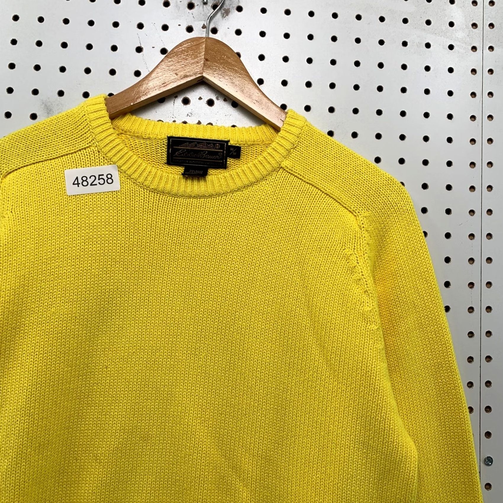 Eddie Bauer Vintage Eddie Bauer Sweater Mens M Yellow 100% Cotton 80s 90s Size US M / EU 48-50 / 2 - 7 Thumbnail