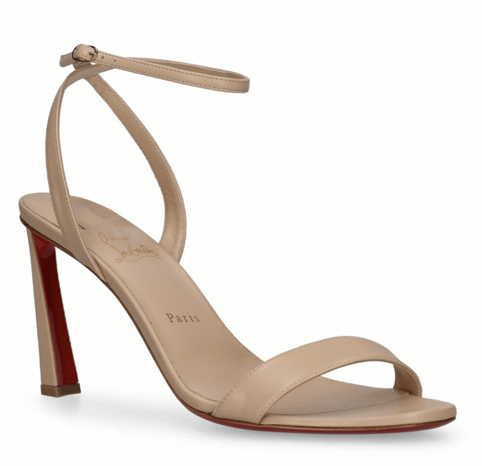 Christian Louboutin Condora Queen 85 Blush Nude Ankle Strap Sandal Heel 40.5 Size US 10.5 / IT 40.5 - 3 Thumbnail