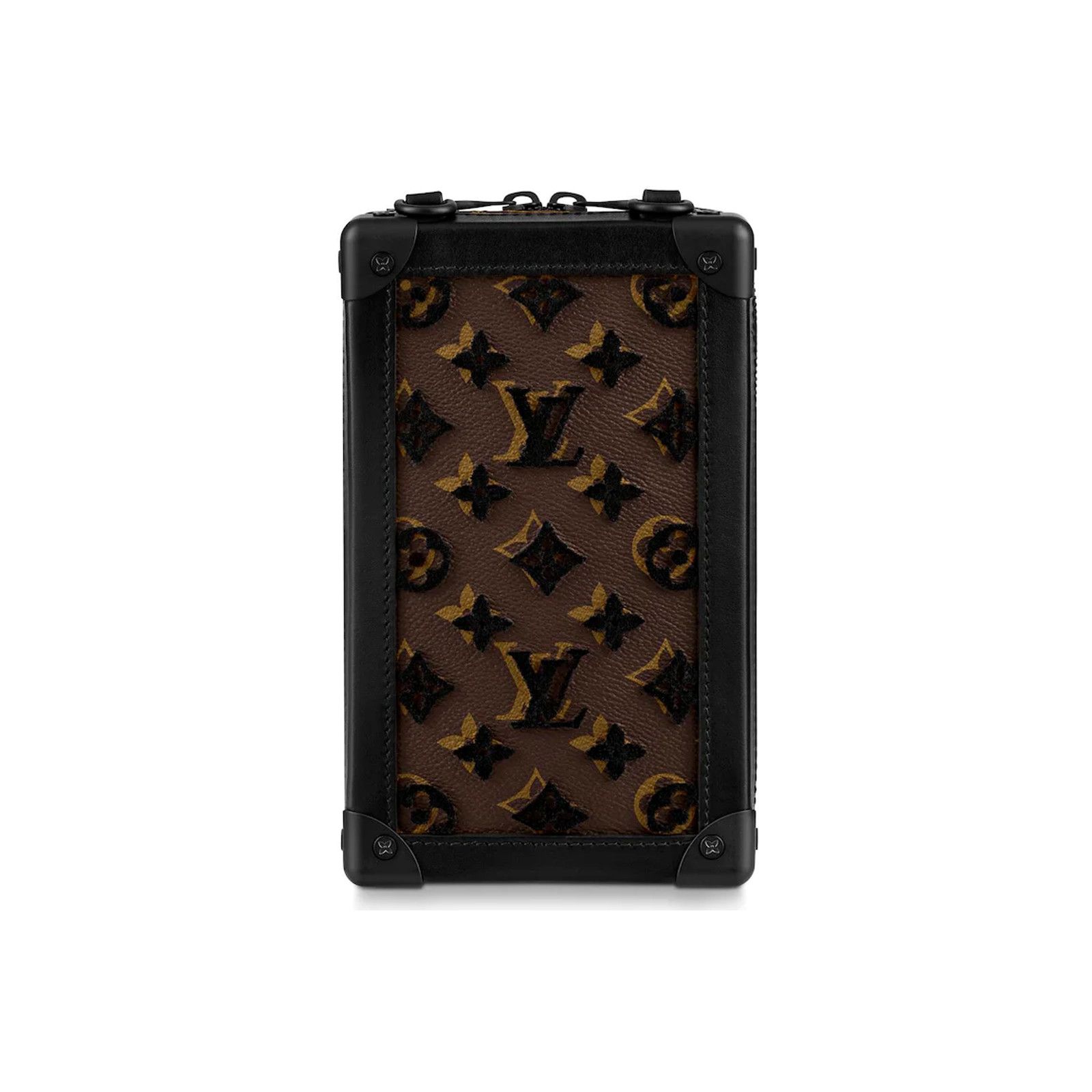 Louis Vuitton Louis Vuitton Vertical Tuffetage Black Velvet Crossbody Bag Size ONE SIZE - 3 Thumbnail