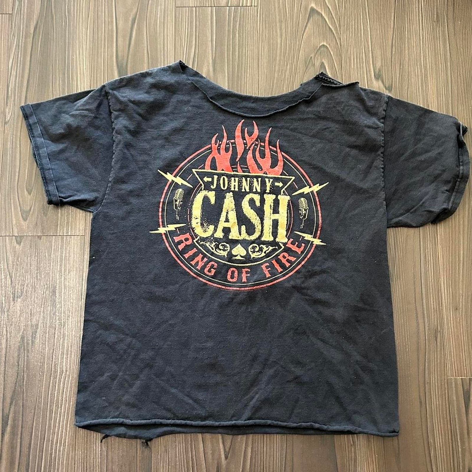 Vintage Johnny Cash Graphic Tee Size L / US 10 / IT 46 - 1 Thumbnail