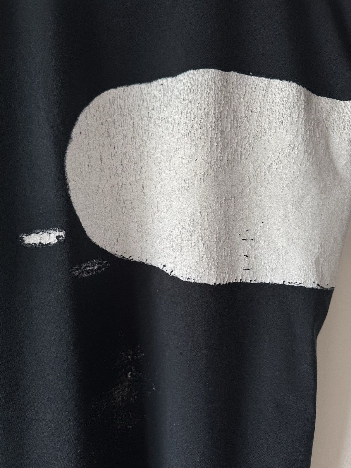 Saint Laurent Paris 🔥🔥 Saint Laurent Black Painted T-Shirt Size US L / EU 52-54 / 3 - 4 Thumbnail