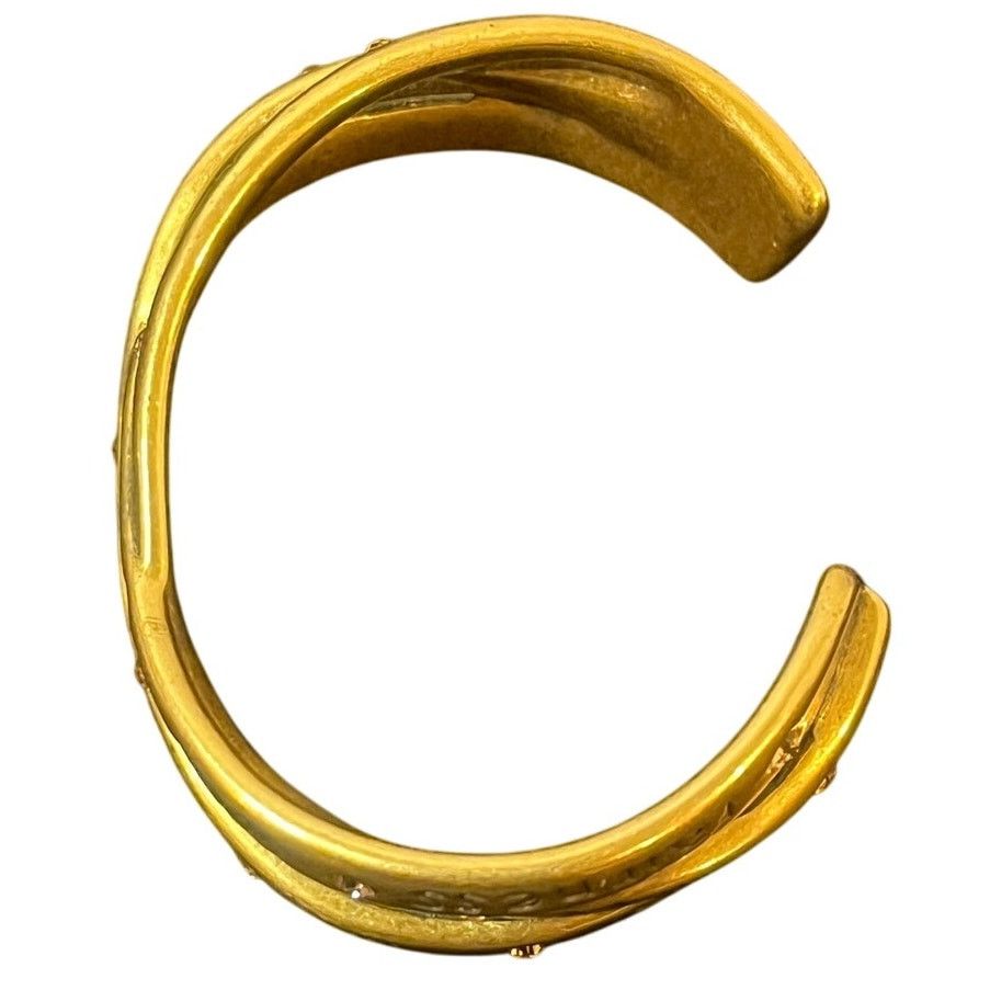 Other Vintage Gold-tone Cuff Bracelet with Crystals Size ONE SIZE - 4 Thumbnail