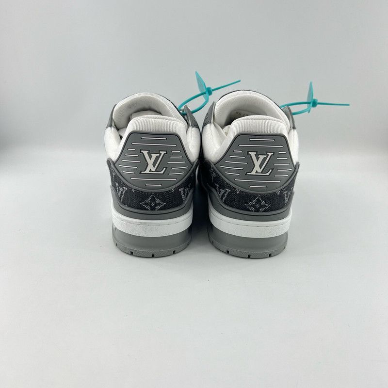Louis Vuitton Louis Vuitton Trainer Low Top Sneakers in Gray White -2508 Size US 8.5 / EU 41-42 - 3 Thumbnail