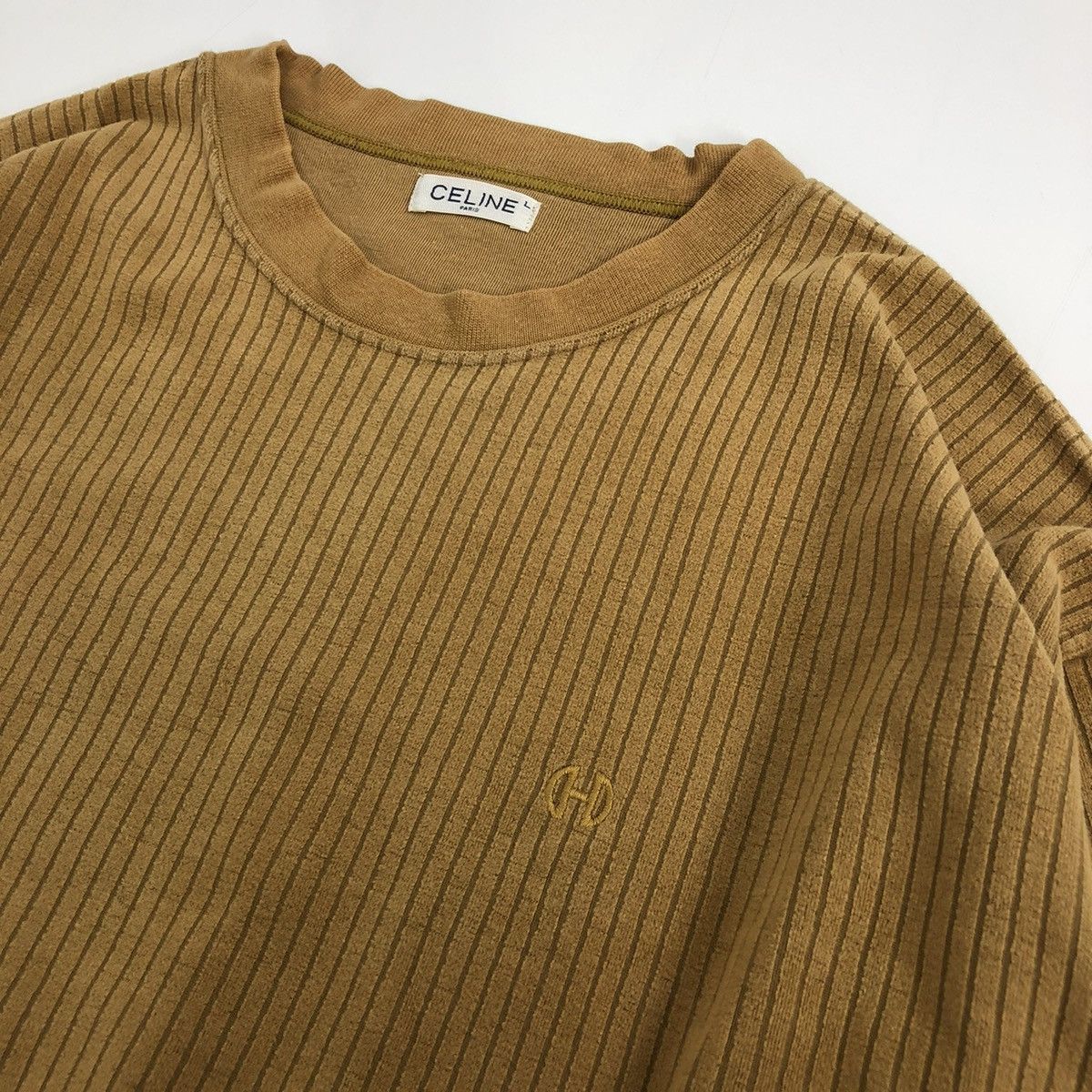 Celine × Vintage Vintage CELINE Paris Brown Travis Scott Sweater Size US L / EU 52-54 / 3 - 3 Thumbnail