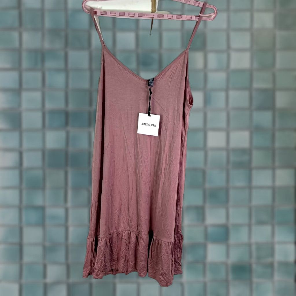 Vintage VINTAGE Agnes & Dora Slip Dress Womens Size L 12-14 Bohemian Pink Midi Sleeveless Size L / US 10 / IT 46 - 1 Thumbnail
