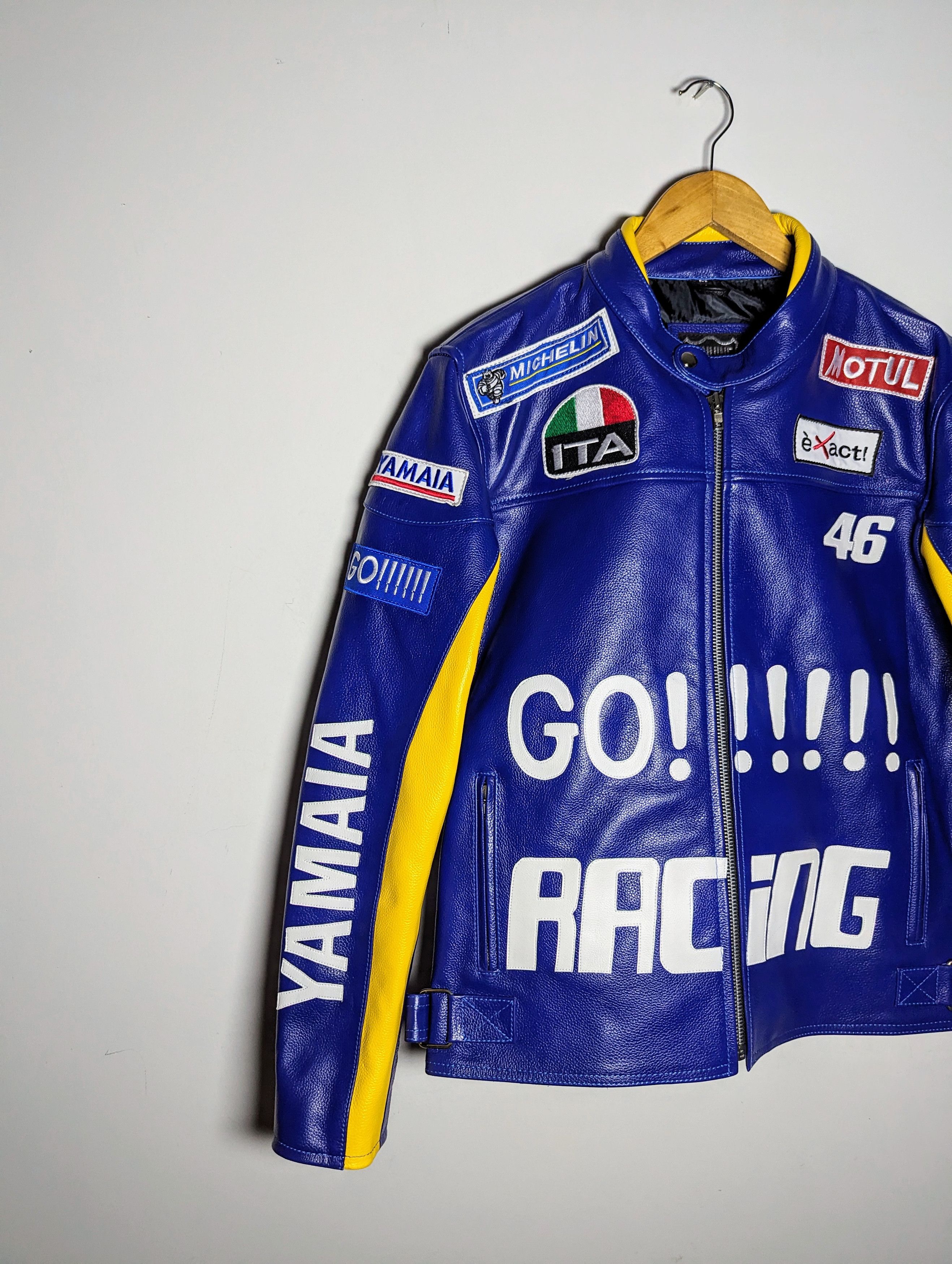Yamaha 🔥🔥 YAMAHA 🔥🔥 RACING LEATHER JACKET RARE Size US L / EU 52-54 / 3 - 5 Thumbnail