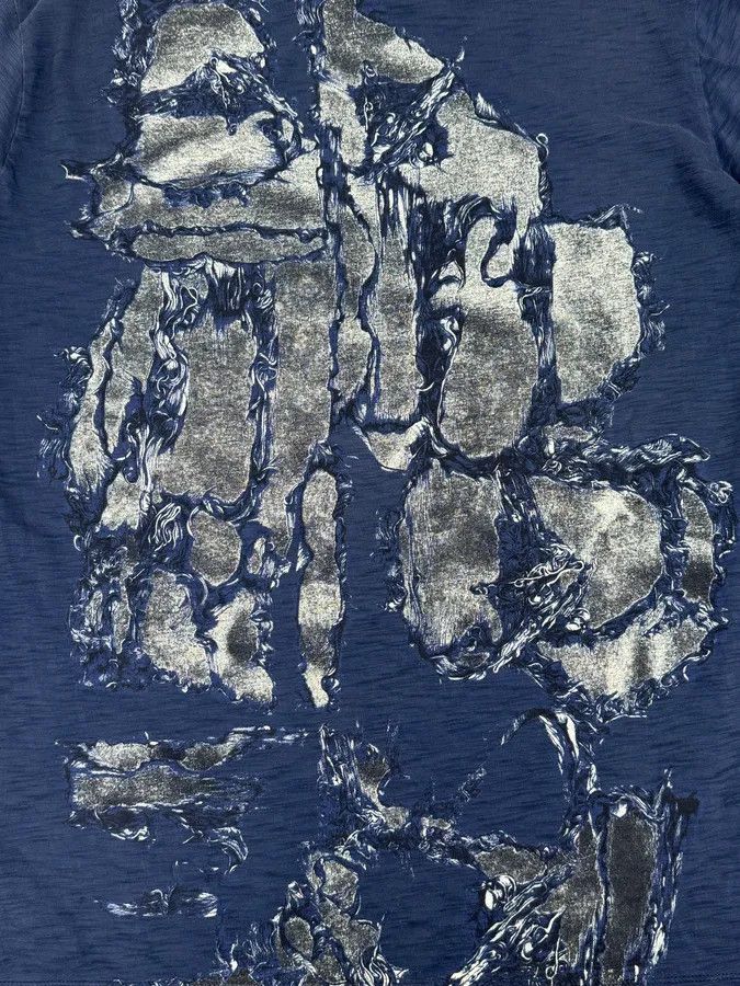 Diesel Diesel Navy Bacteria Graphic Print T-Shirt Size US M / EU 48-50 / 2 - 8 Thumbnail