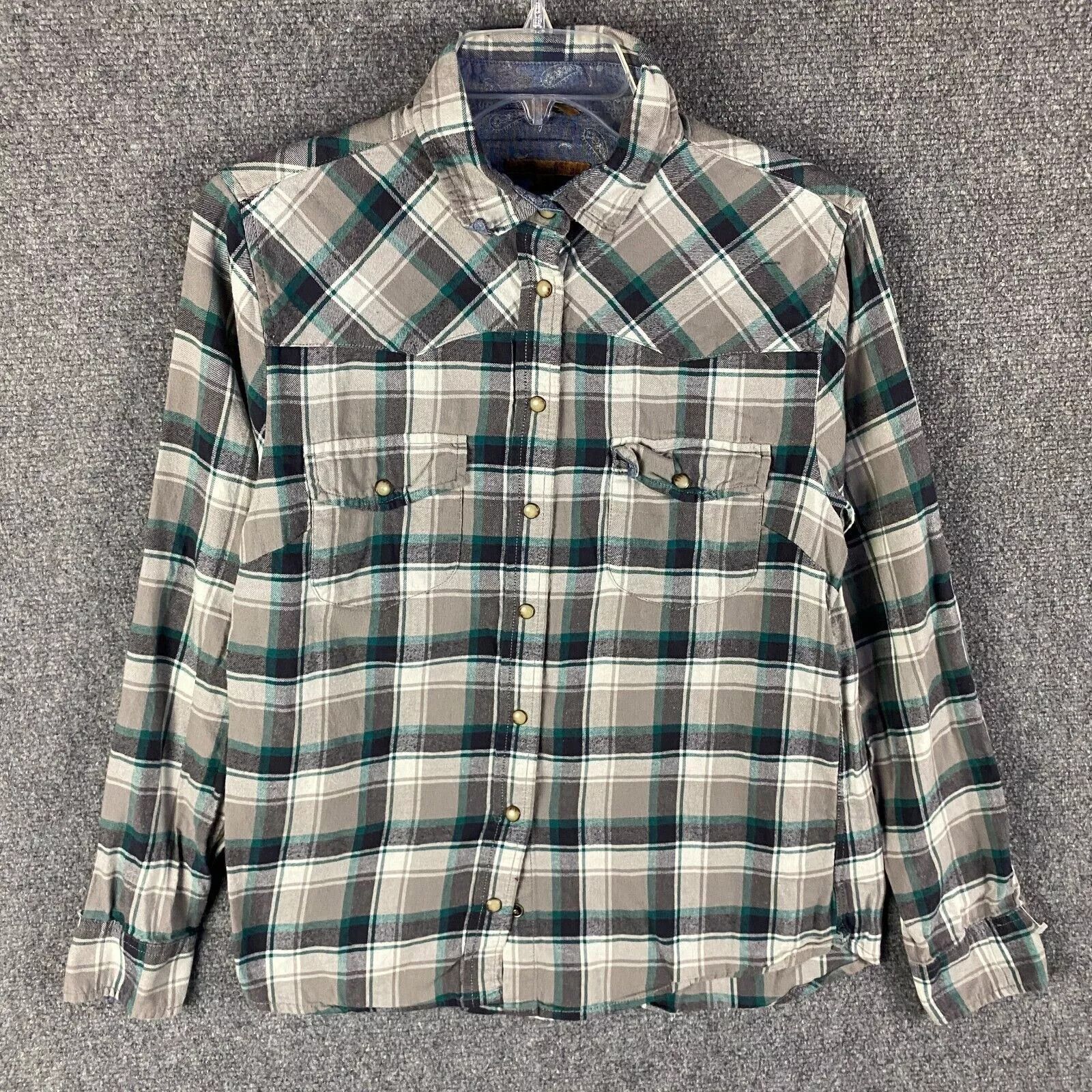 Other Jachs Girlfriend Flannel Top Women's Small Pearl Snap S Size S / US 4 / IT 40 - 1 Thumbnail