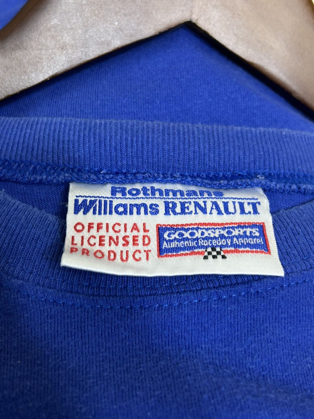 Formula 1 Vintage Rothmans Williams Renault F1 Racing Senna T-Shirt Size US XL / EU 56 / 4 - 7 Thumbnail