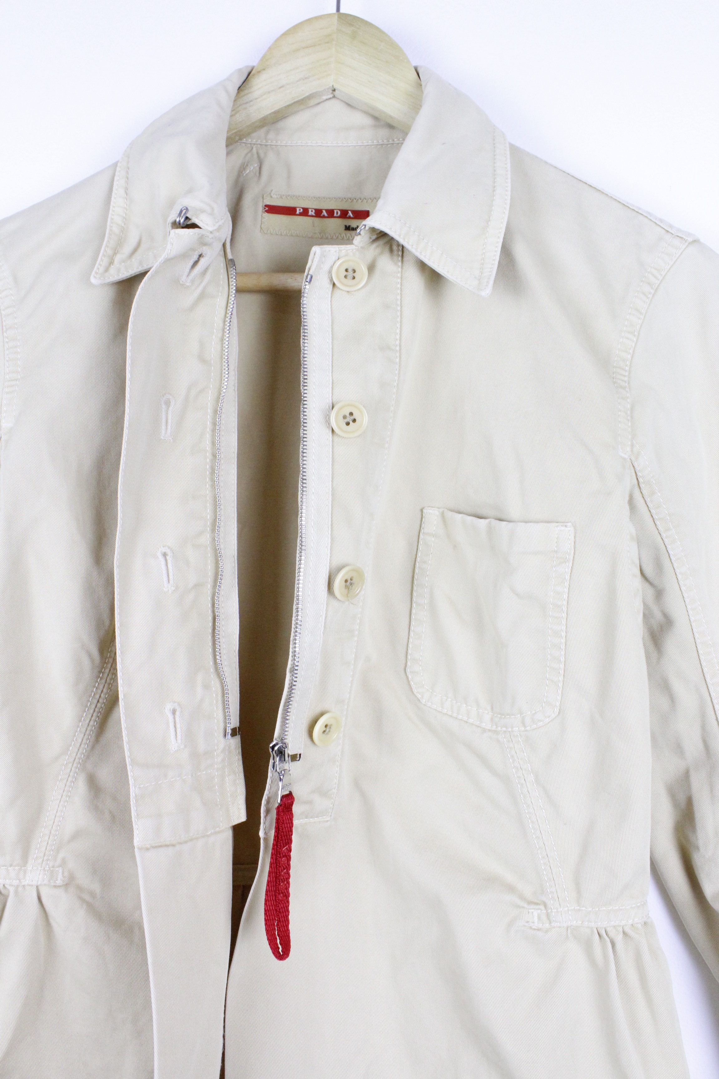 Prada Archive Prada Sport Slider Logo Utility Jacket Avant Garde Size M / US 6-8 / IT 42-44 - 3 Thumbnail