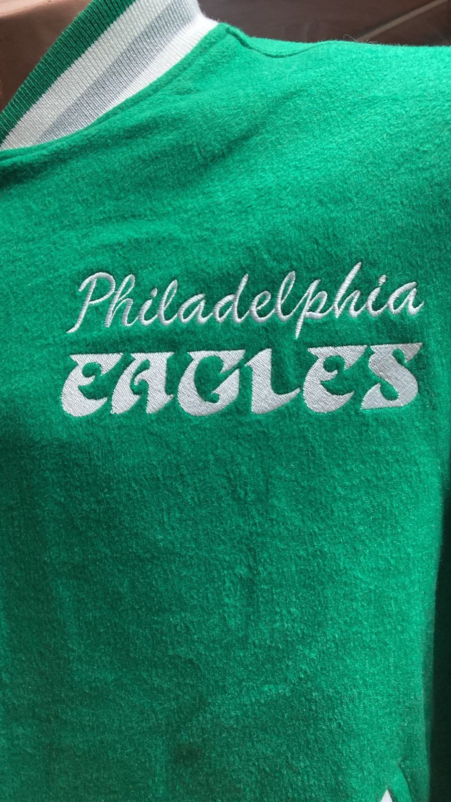 Mitchell & Ness × NFL Mitchell & Ness Philadelphia Eagles Varsity Jacket Size US L / EU 52-54 / 3 - 8 Thumbnail