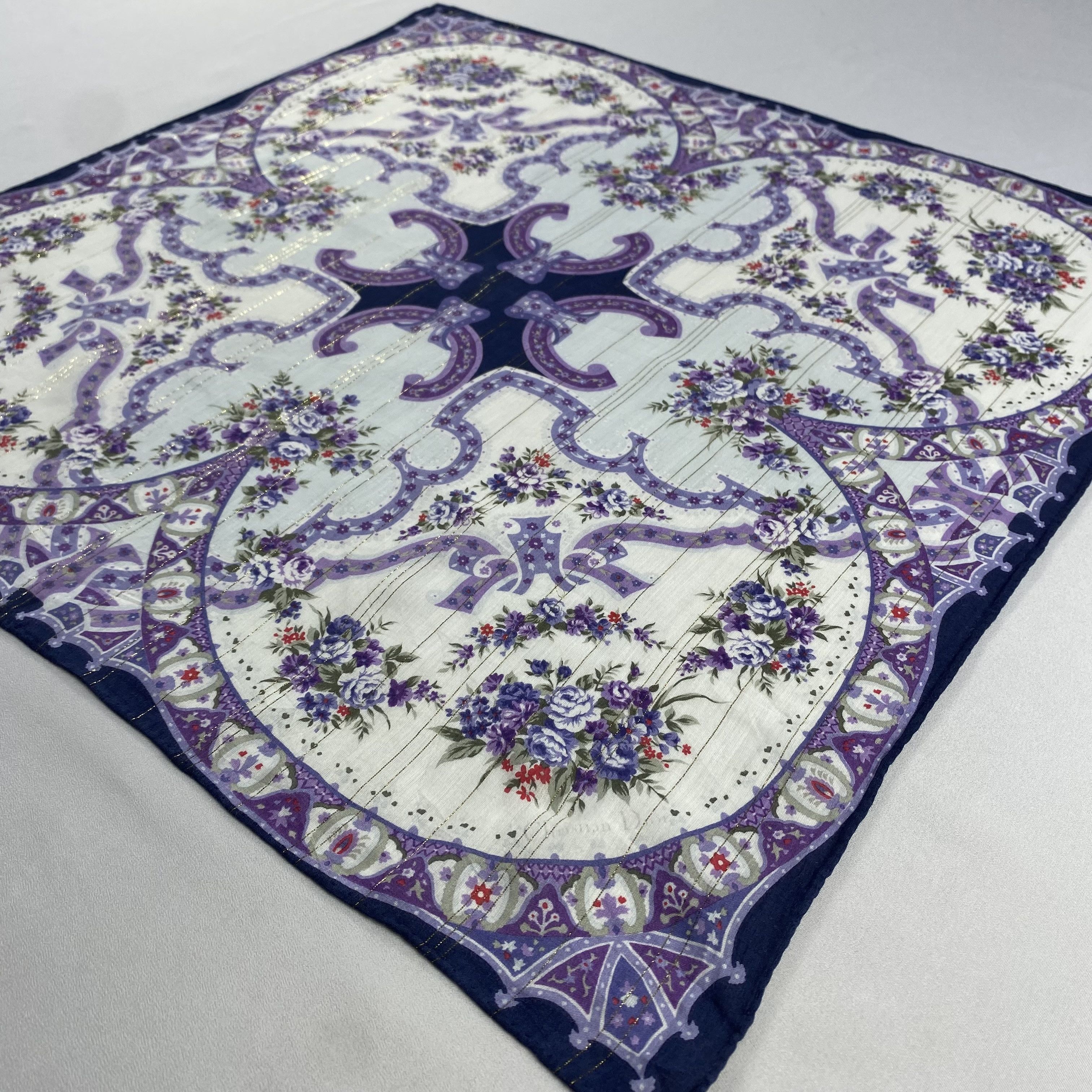 Vintage Christian Dior Monsieur Handkerchief / Neckerchief-P1258 Size ONE SIZE - 2 Thumbnail