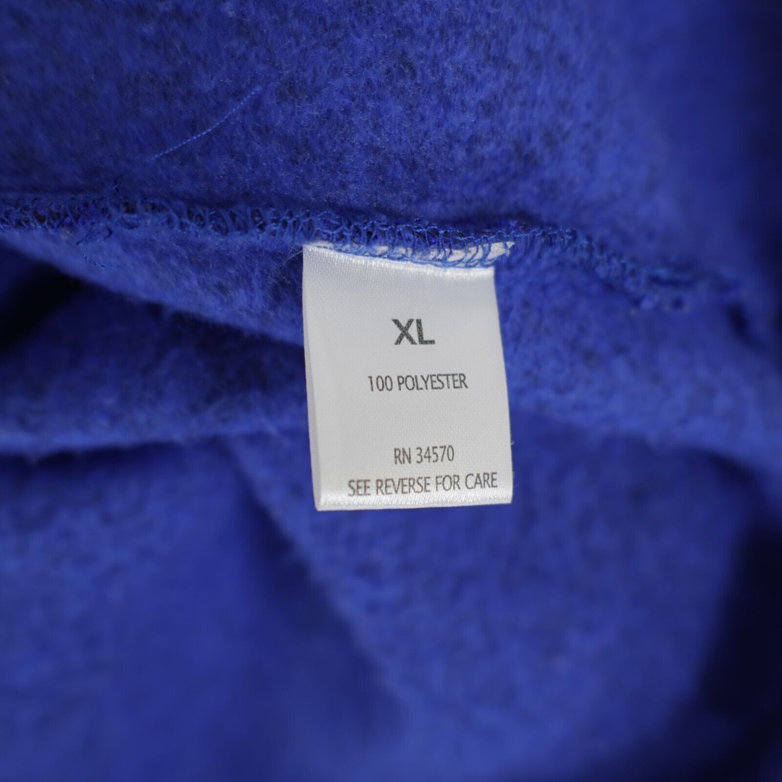 Designer Jason Maxwell Royal Blue XL Full Zip Polyester Mock Neck Swe Size XL / US 12-14 / IT 48-50 - 10 Thumbnail