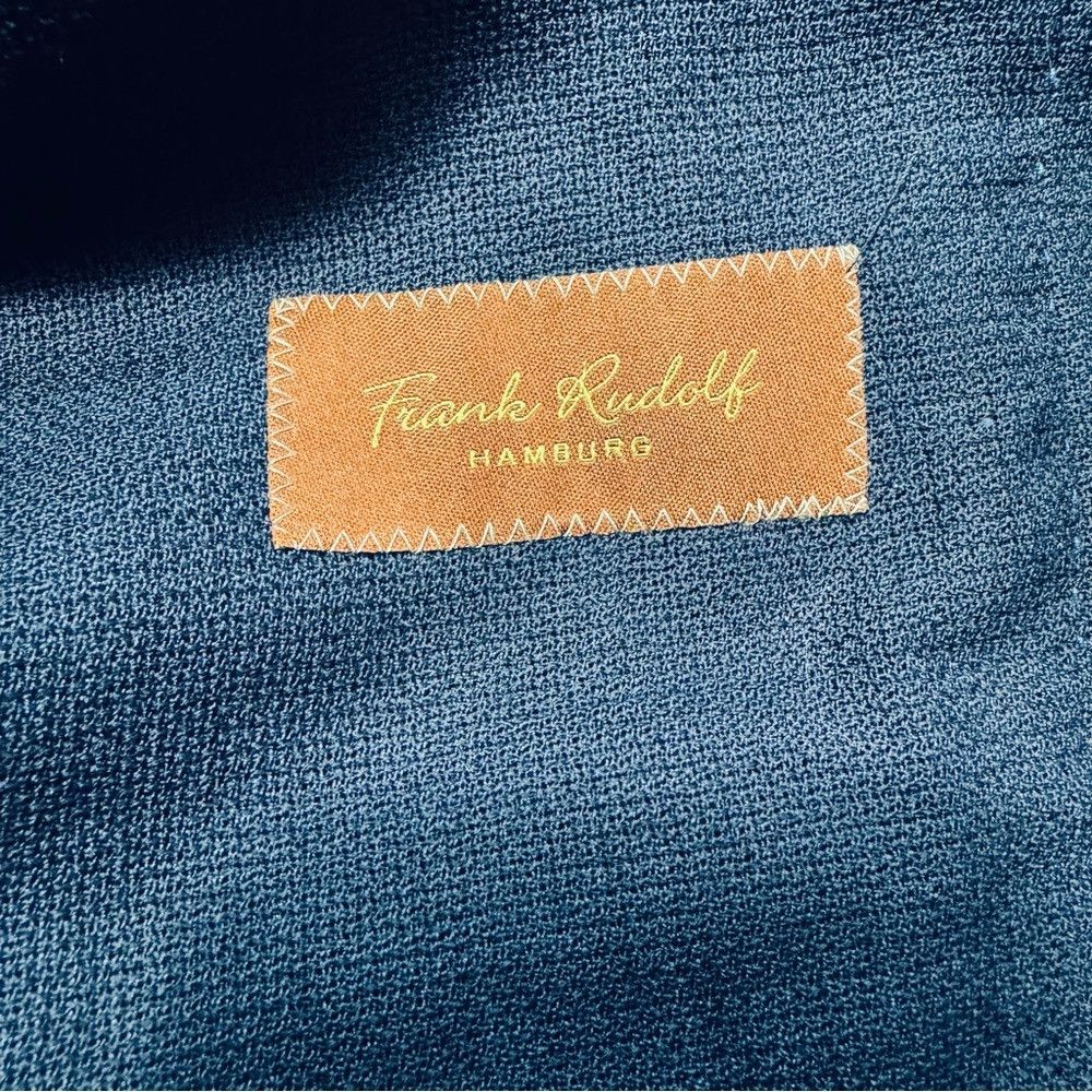 Other New Frank Rudolf Hamburg Blue 100% Wool Jacket Size 52 Size 52R - 8 Thumbnail