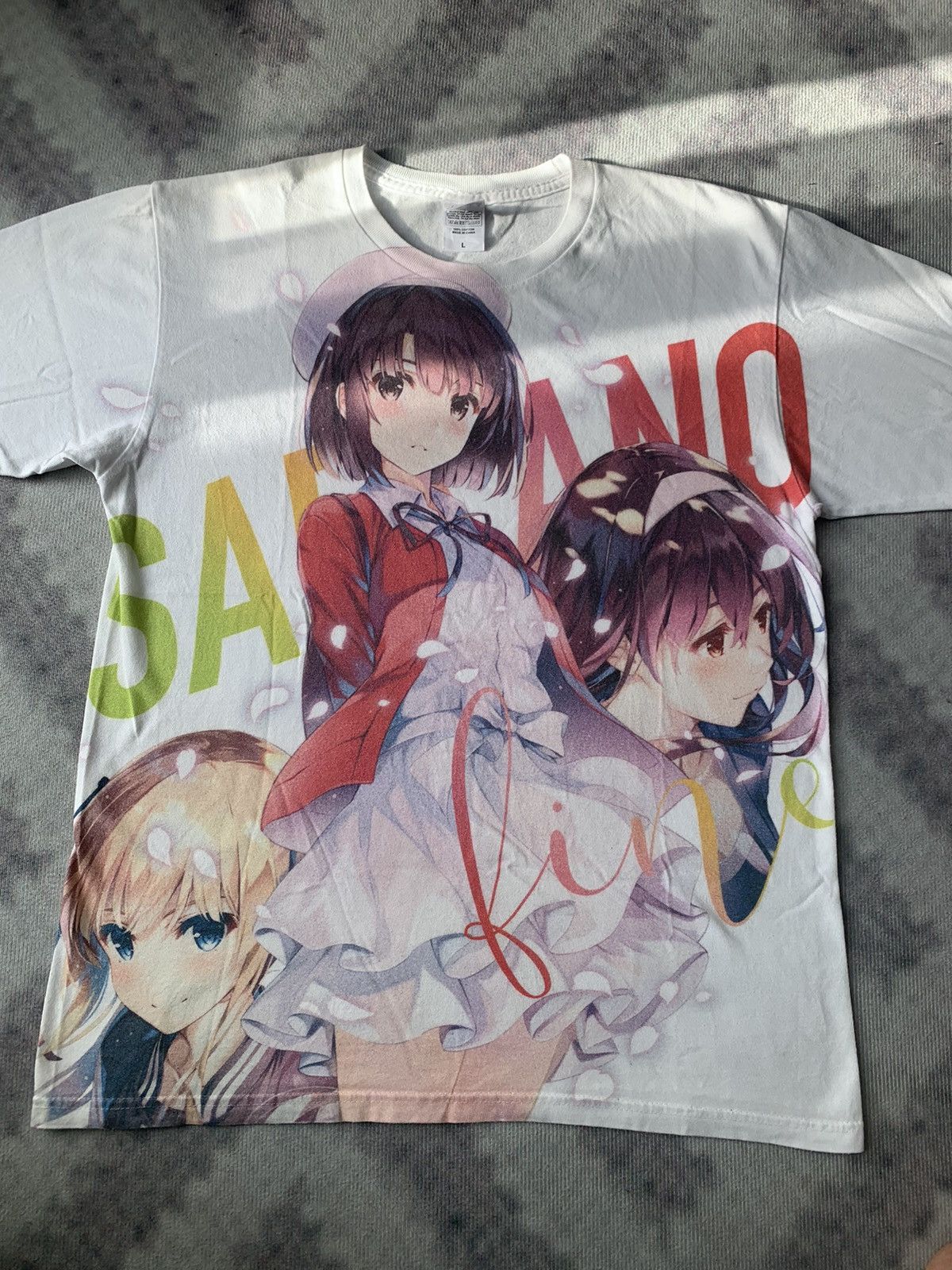 Anime × Japanese Brand Saekano Megumi kato Anime Tshirt Size US L / EU 52-54 / 3 - 1 Thumbnail