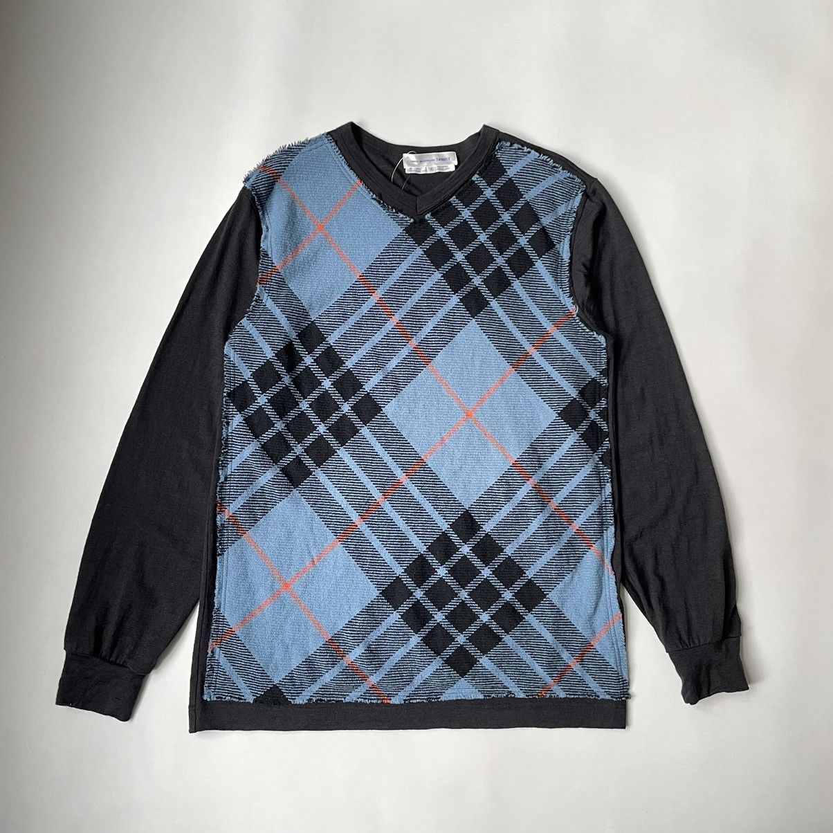 Comme des Garcons ‘Raw Edge Tartan Check’ Wool Sweater Size US L / EU 52-54 / 3 - 1 Thumbnail