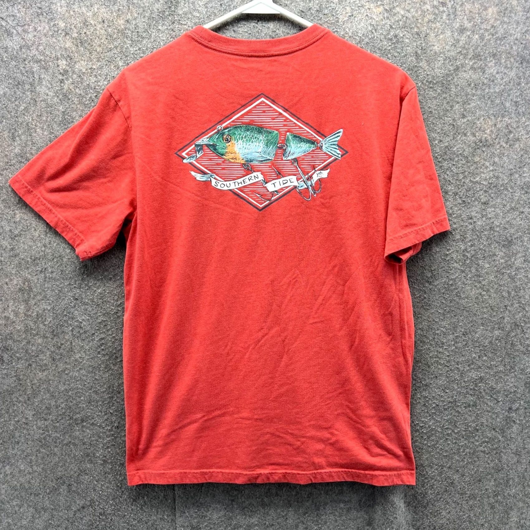 Southern Tide Southern Tide Shirt Men Medium Orange Crewneck Cotton Tee Shirt Fishing Bass Logo Short Sleeve T-Shirt Size US M / EU 48-50 / 2 - 2 Thumbnail