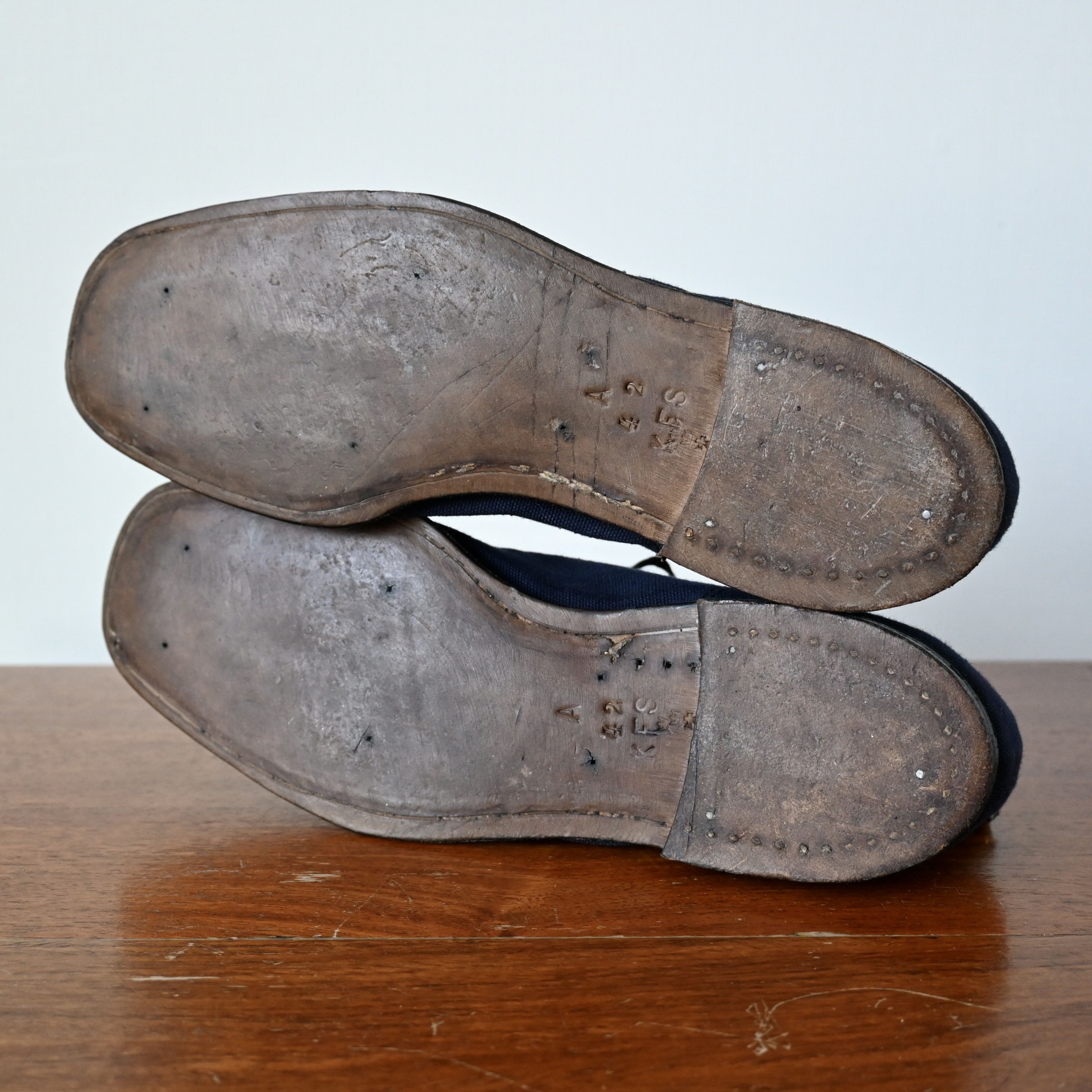 Vintage RARE, 1920s-30s Swedish Military canvas "gym trainer", 42 Size US 8.5 / EU 41-42 - 7 Thumbnail