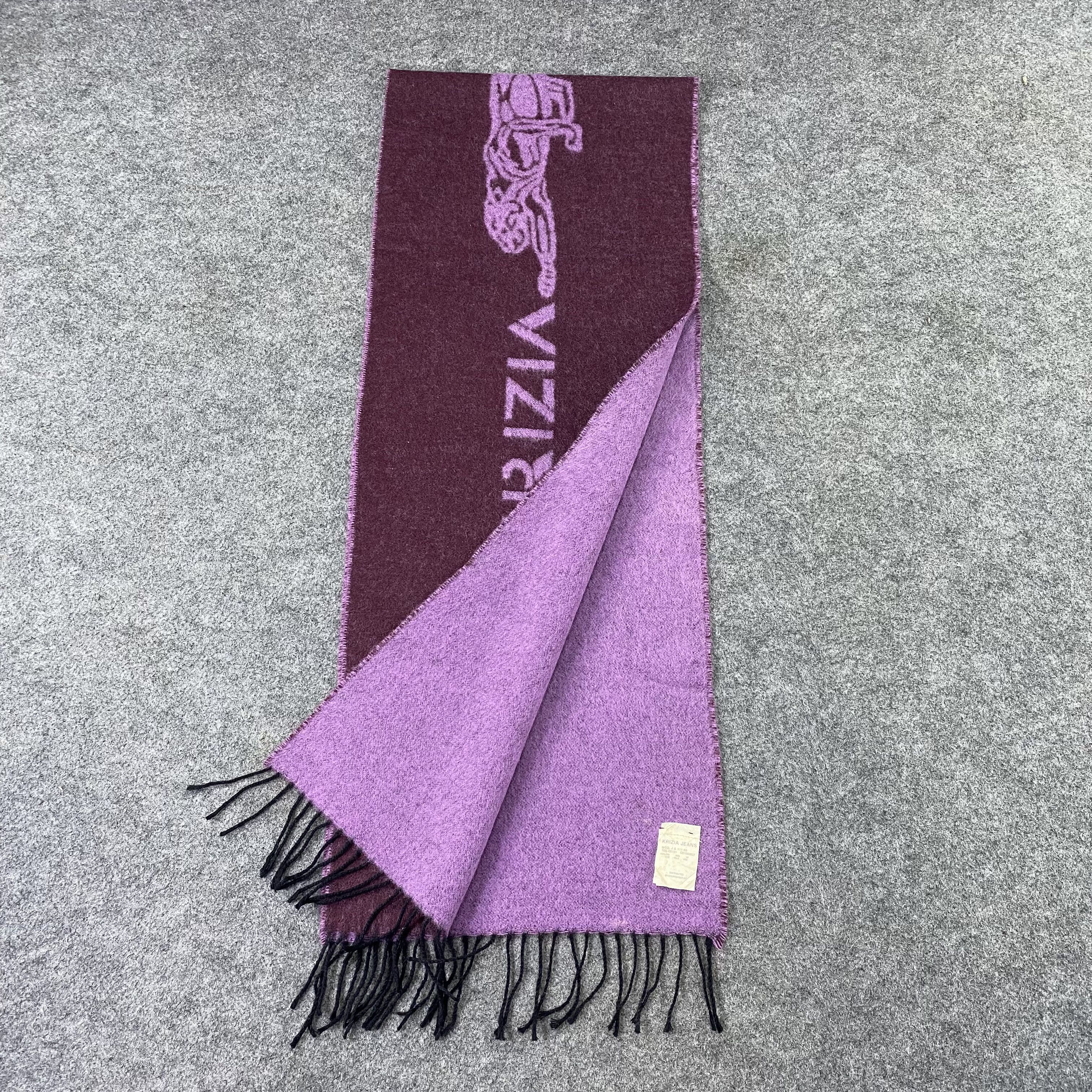 Krizia Uomo Krizia Jeans Wool Muffler/ Scar / Neckwear -T1381 Size ONE SIZE - 5 Thumbnail