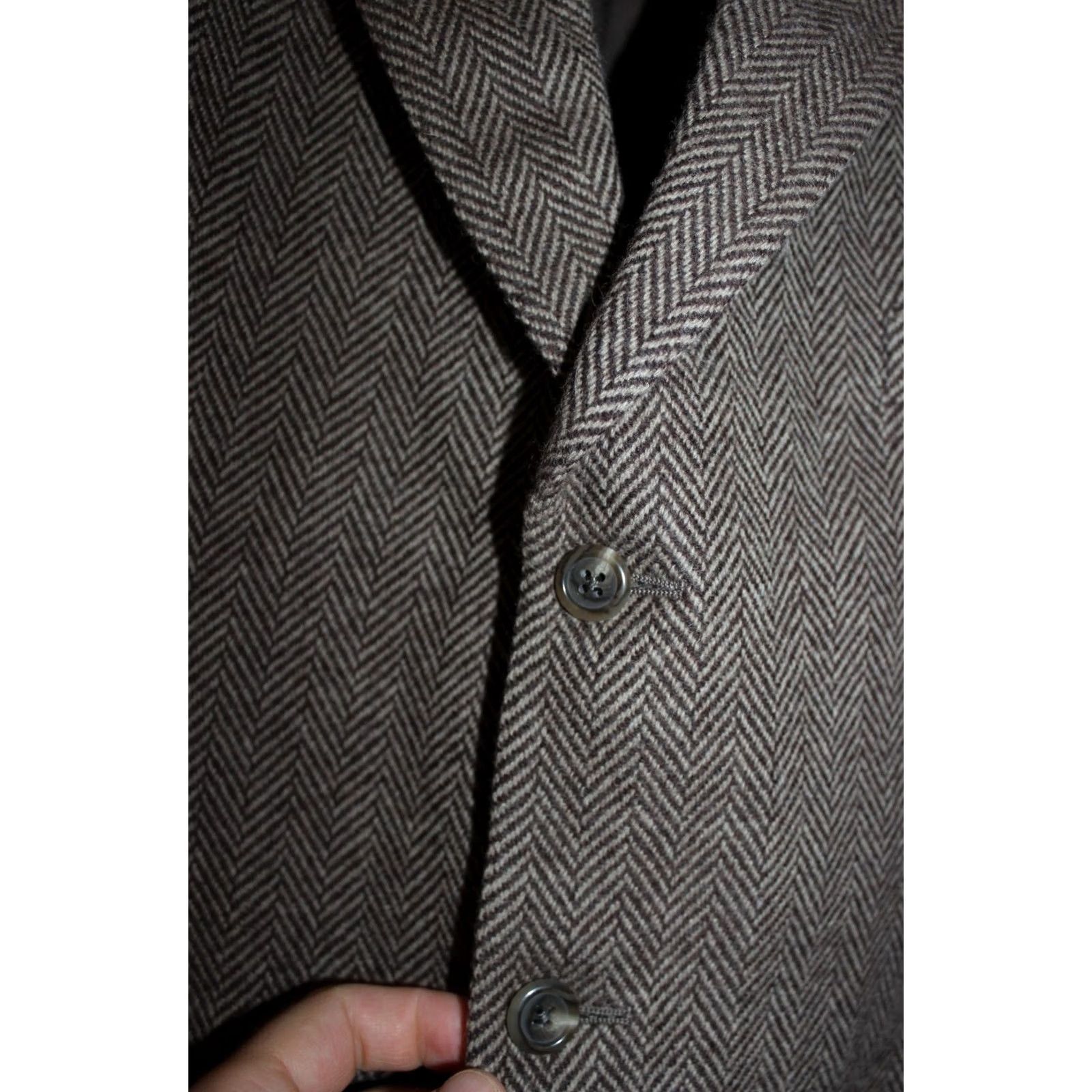 Polo Ralph Lauren VINTAGE Polo Ralph Lauren RRL Blazer Jacket Wool Herringbone Brown M Mens Size US M / EU 48-50 / 2 - 5 Thumbnail