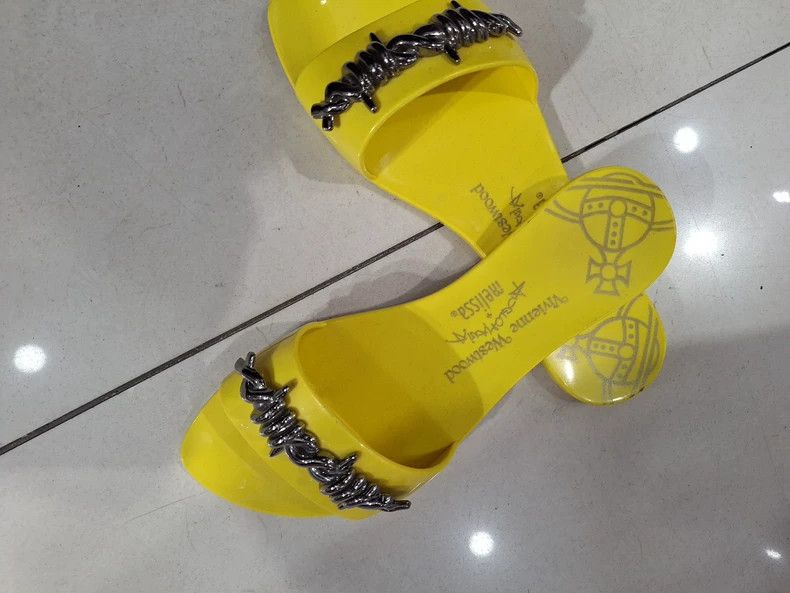 Vivienne Westwood vivienne westwood Fluorescent yellow slippers Size US 12 / IT 42 - 2 Thumbnail