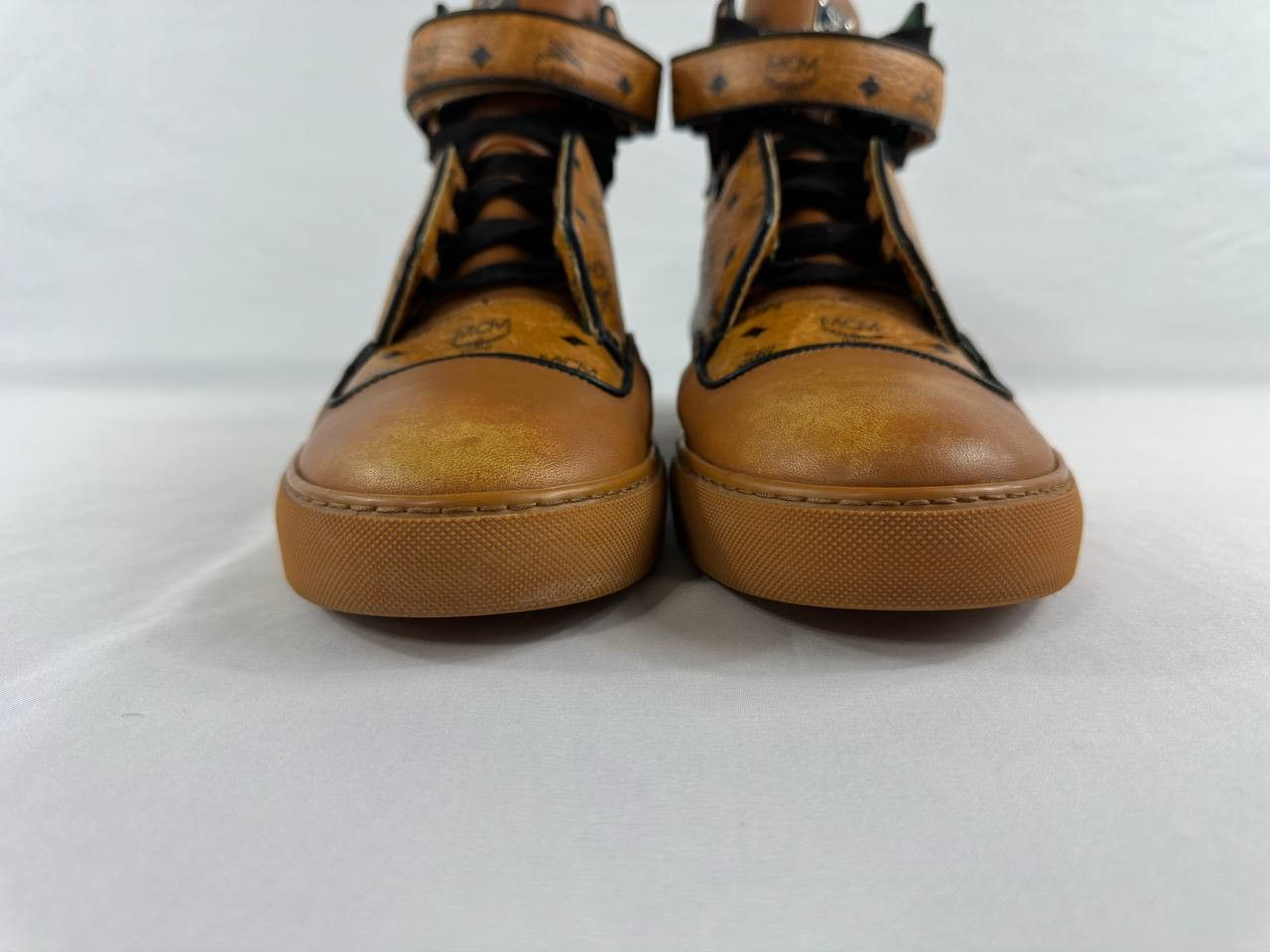 MCM MCM Visetos High Top Leather Sneakers Size US 13 / EU 46 - 4 Thumbnail