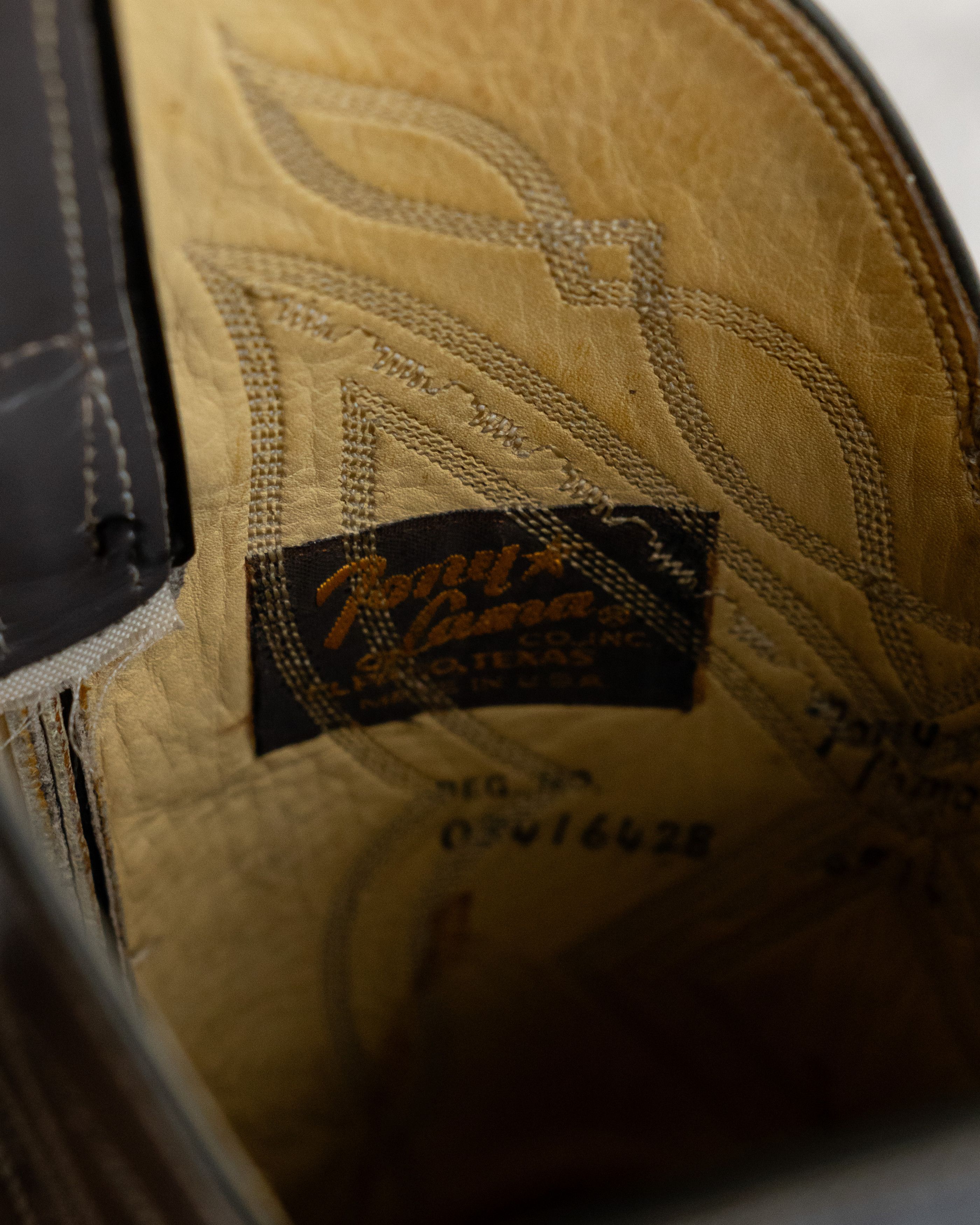 Vintage Vintage 1970s Tony Lama Cowboy Boots Lizard Skin Wingtip 9 Size US 9 / EU 42 - 5 Thumbnail