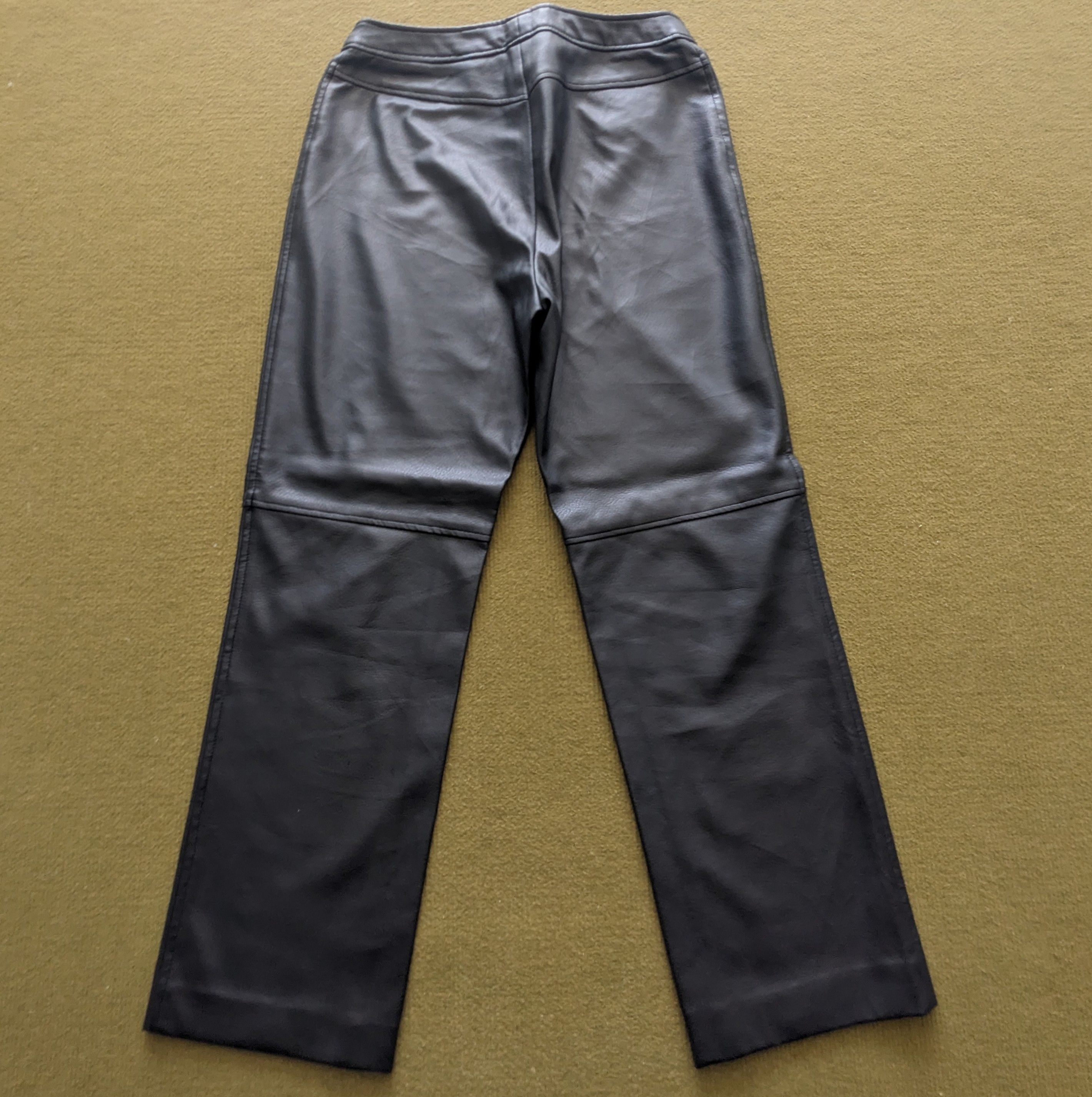 Other Vintage MARELLA TRICOT Luxury Brand Leather Pants Size US 28 / EU 44 - 2 Thumbnail
