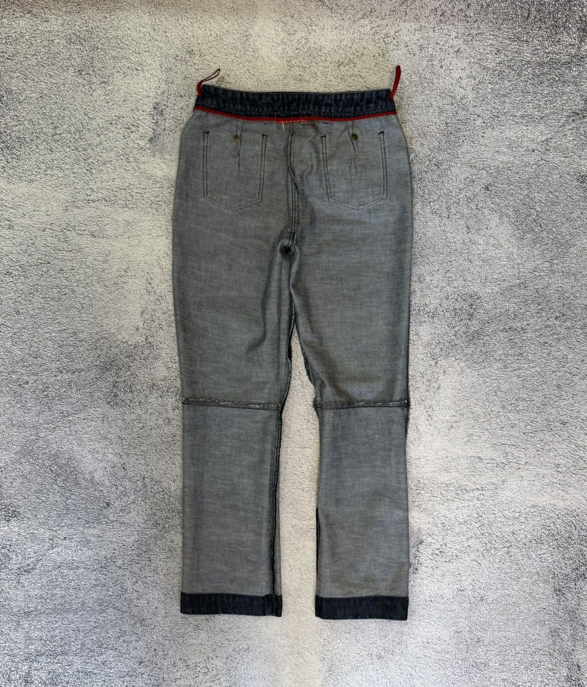 Prada Prada Women’s Jeans Dark Indigo Blue Red Tab Size 42IT Italy Size 28" / US 6 / IT 42 - 14 Thumbnail