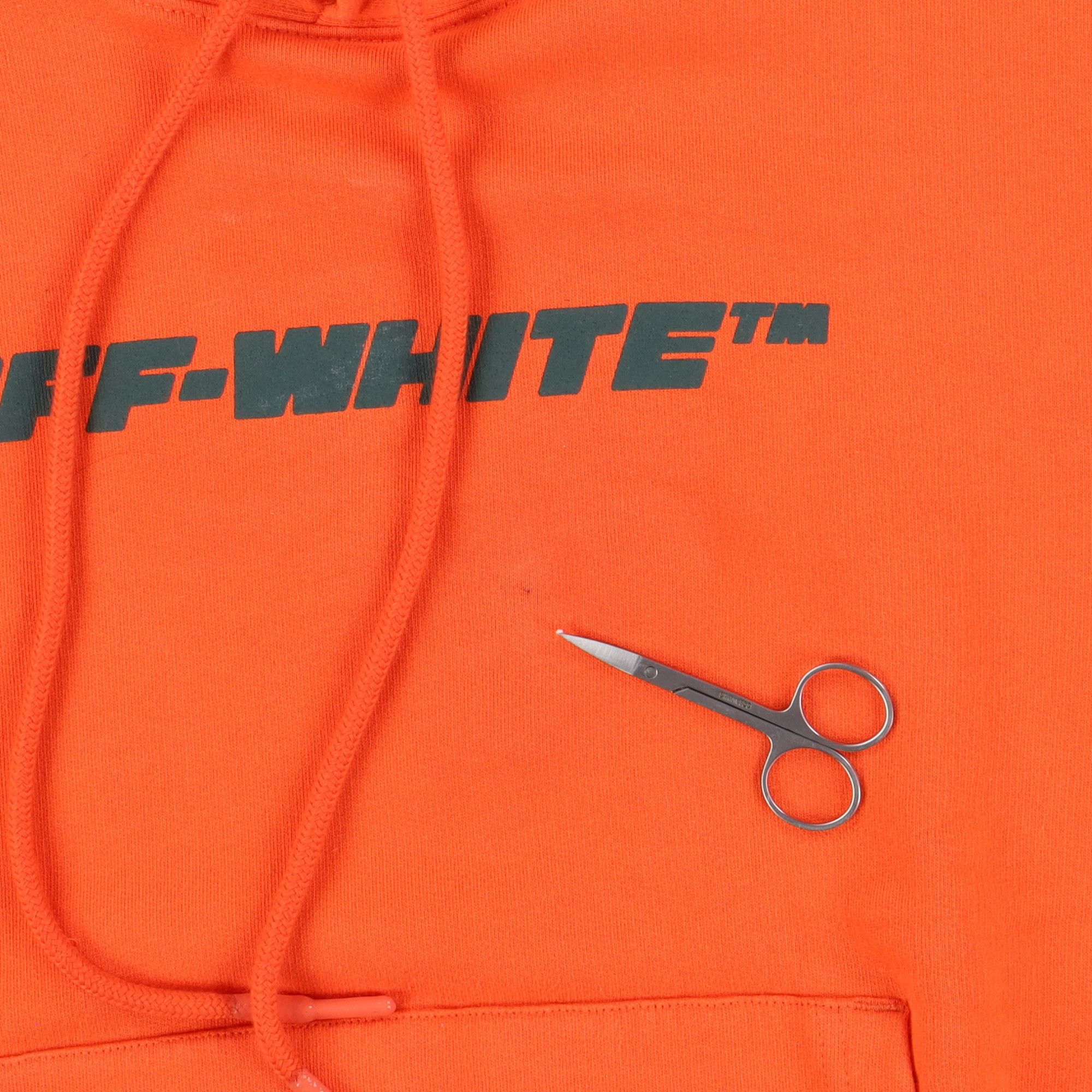 Off-White Orange Trellis Worker Logo Oversized Hoodie Size US M / EU 48-50 / 2 - 7 Thumbnail