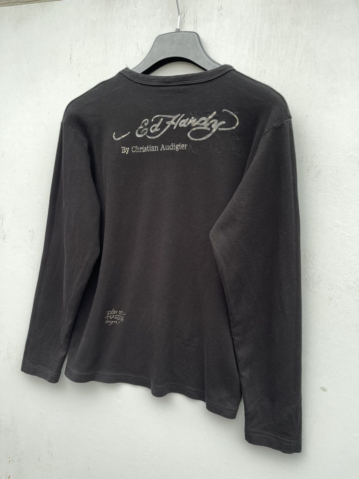 Affliction Ed Hardy Big Print Rhinestones Y2k Street Style Long Sleeve Size US M / EU 48-50 / 2 - 10 Thumbnail