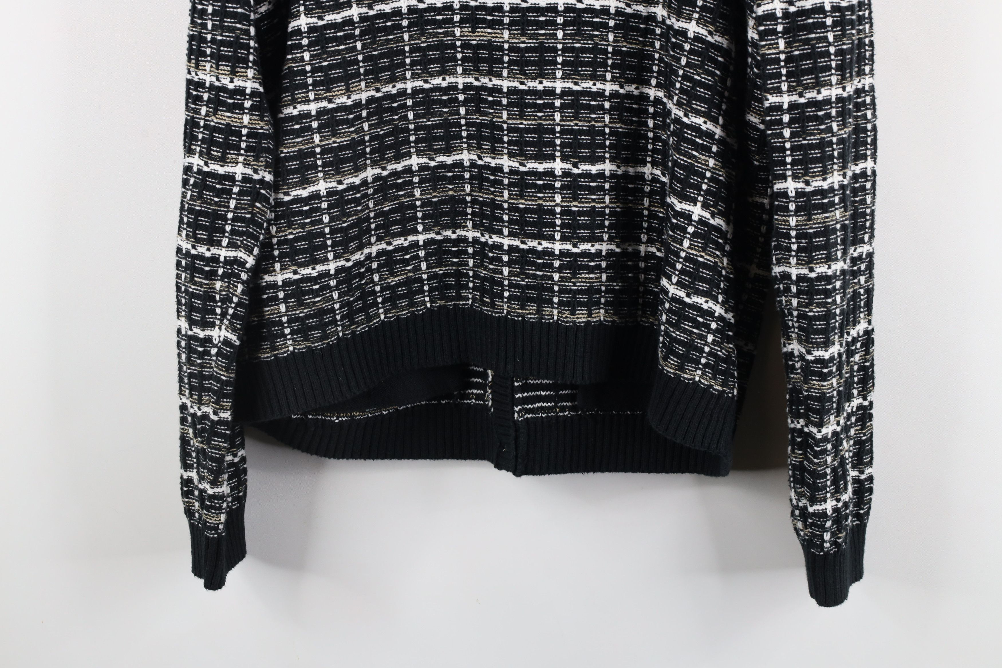 J.Crew × Vintage J Crew Lady Cardigan Sweater Jacket Striped Brushed Yarn Size XL / US 12-14 / IT 48-50 - 10 Thumbnail
