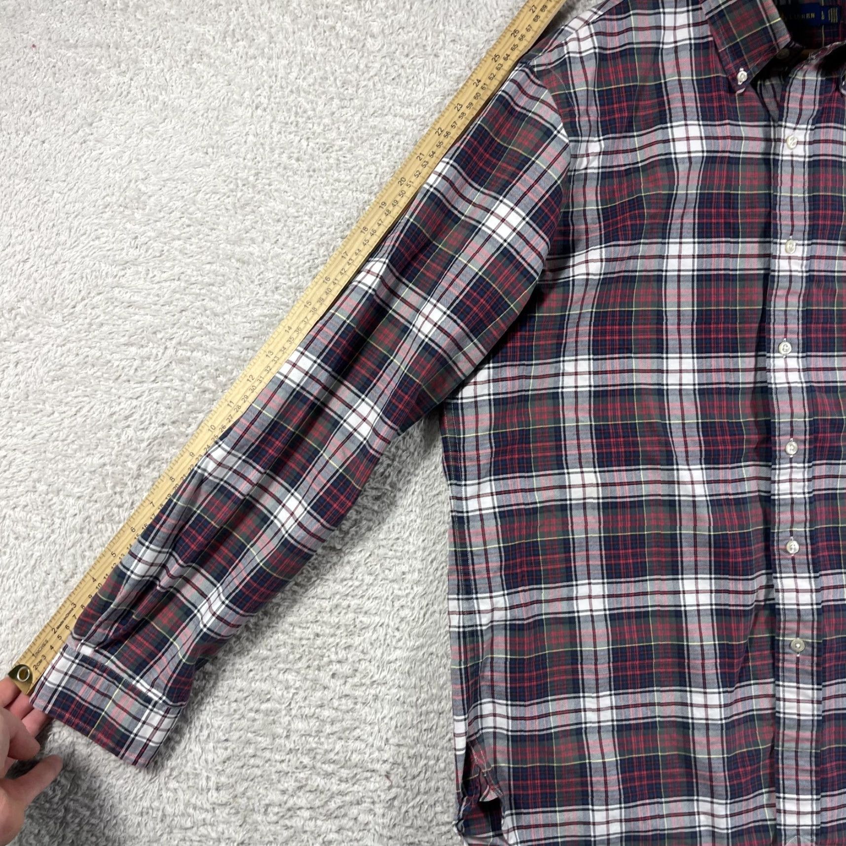 Polo Ralph Lauren Polo Ralph Lauren Shirt Mens Large Plaid Red Button-Up Long Sleeve Pocket Preppy Size US L / EU 52-54 / 3 - 7 Thumbnail