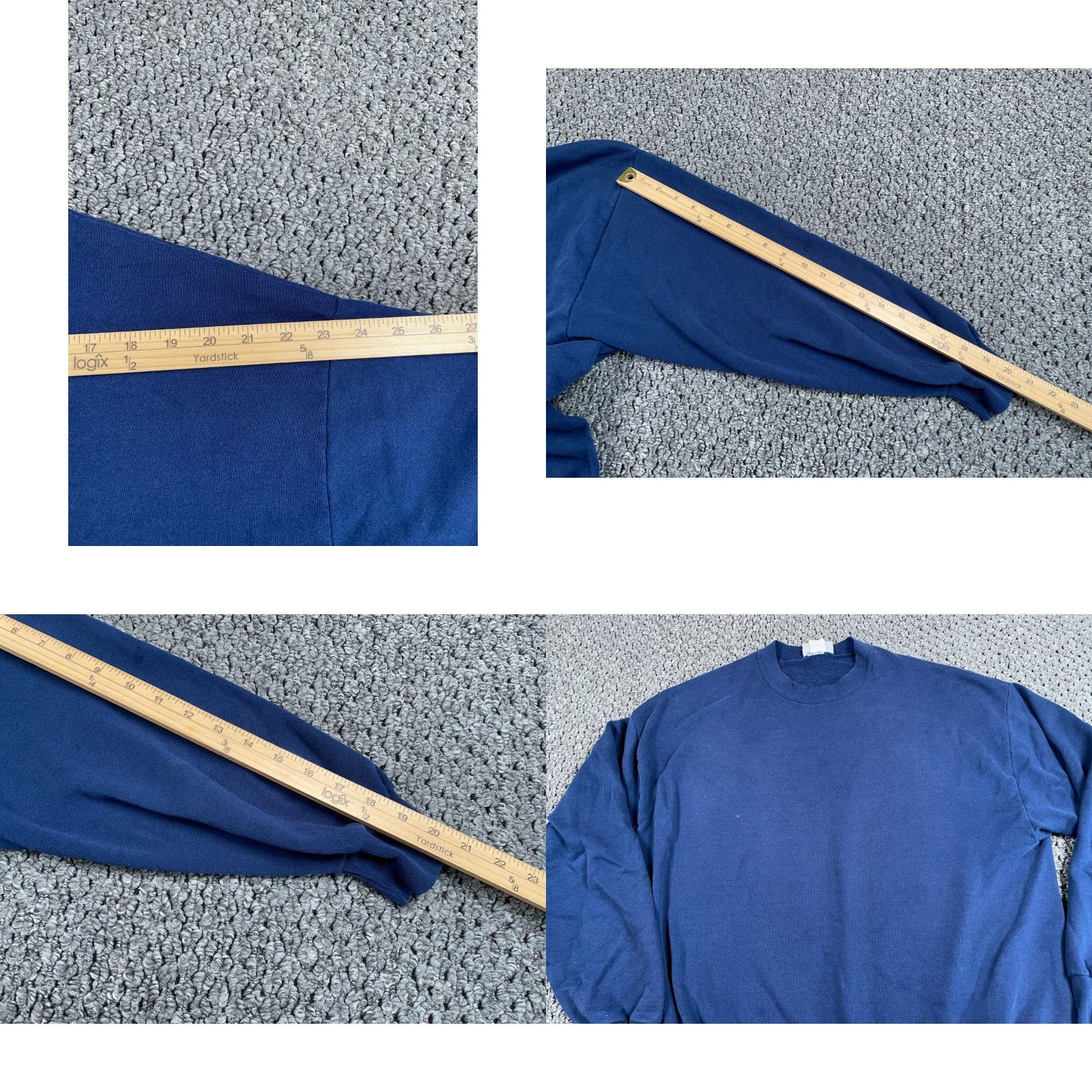 Chalk Line VTG Chalk Line Solid Crewneck Sweatshirt Adult XL Dark Blue Size US XL / EU 56 / 4 - 8 Thumbnail
