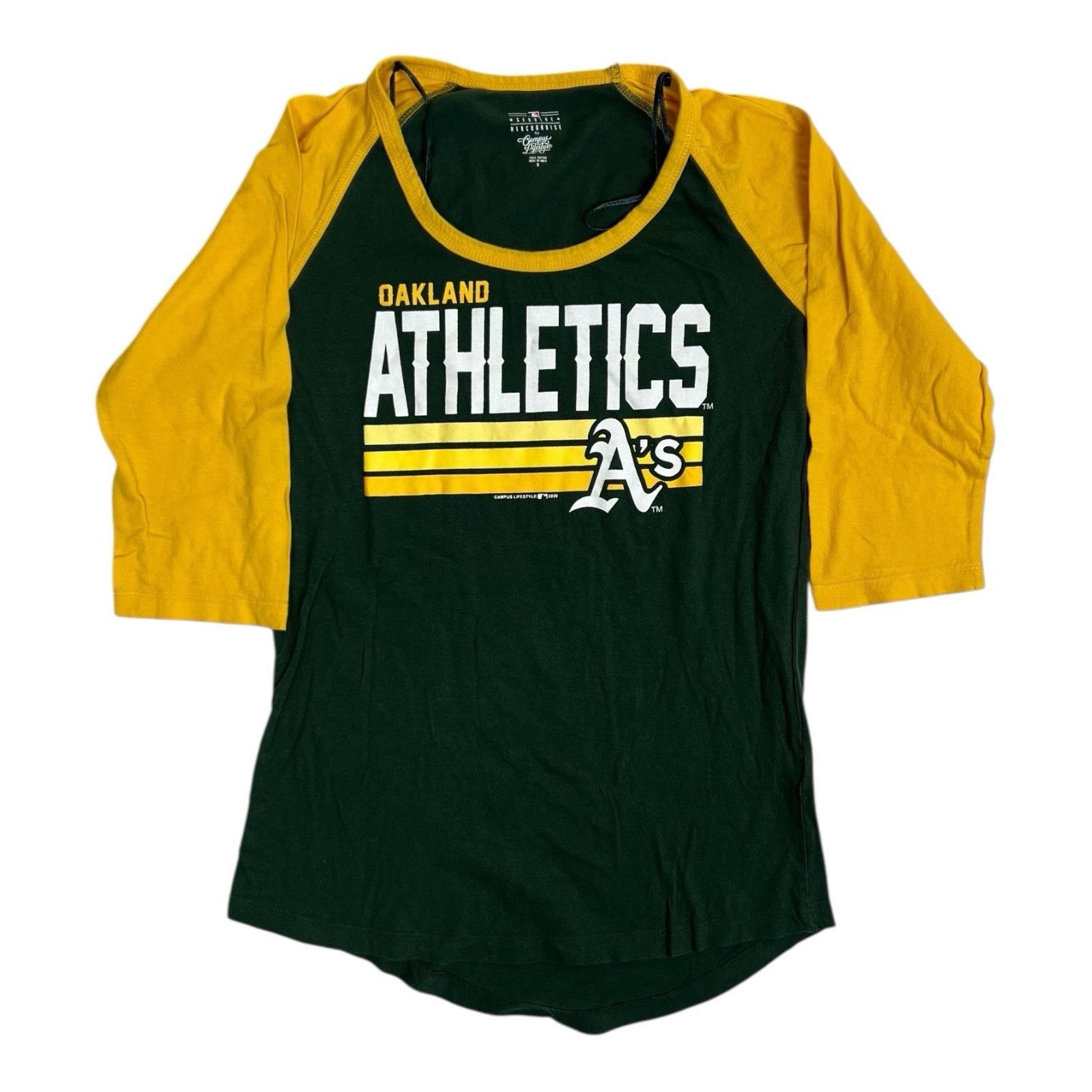 Other Oakland Athletics Women’s Raglan 3/4 Sleeve Shirt Size Small Size S / US 4 / IT 40 - 1 Thumbnail