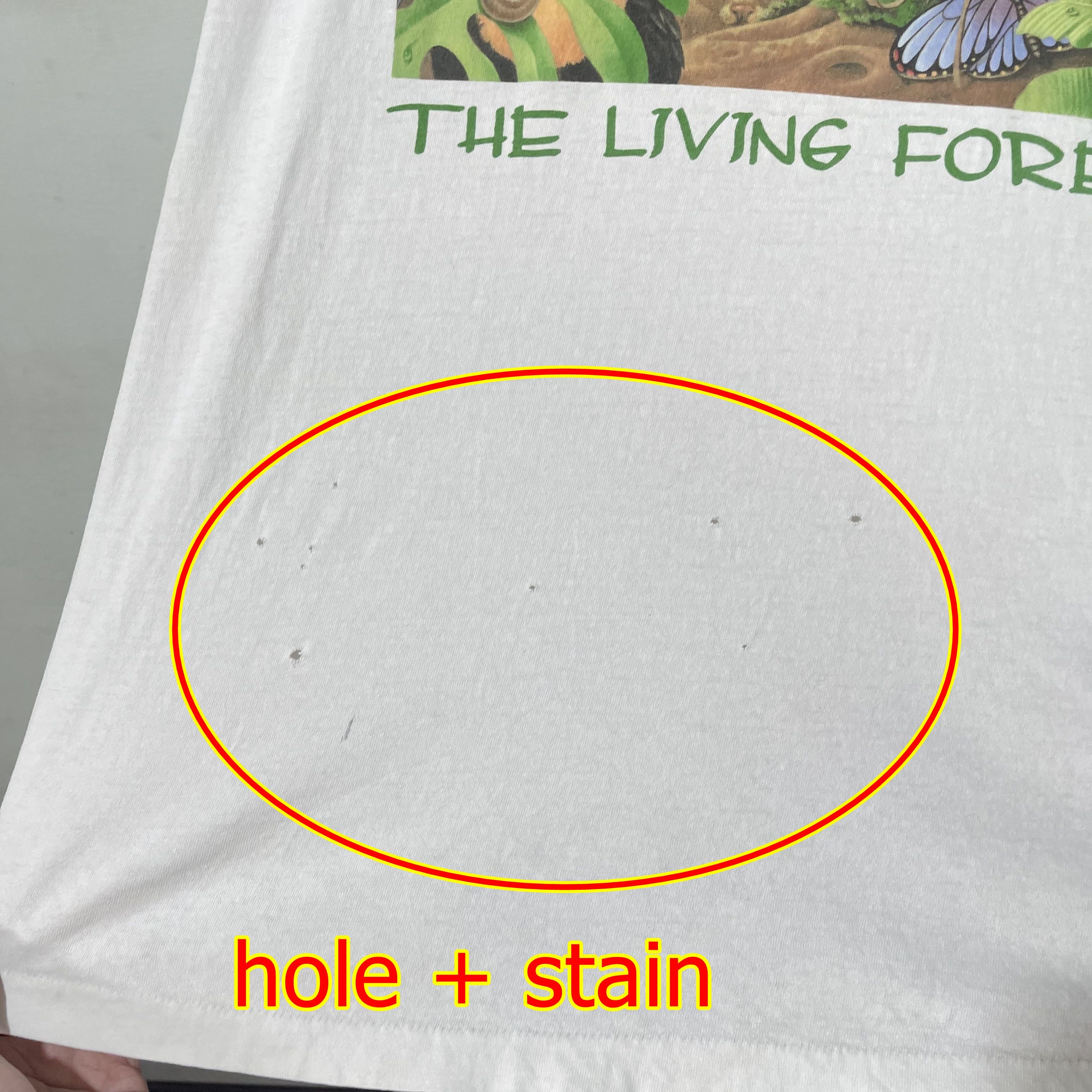 Vintage Vintage 90s Human-i-Tees The Living Forest T-Shirt Size US XL / EU 56 / 4 - 7 Thumbnail