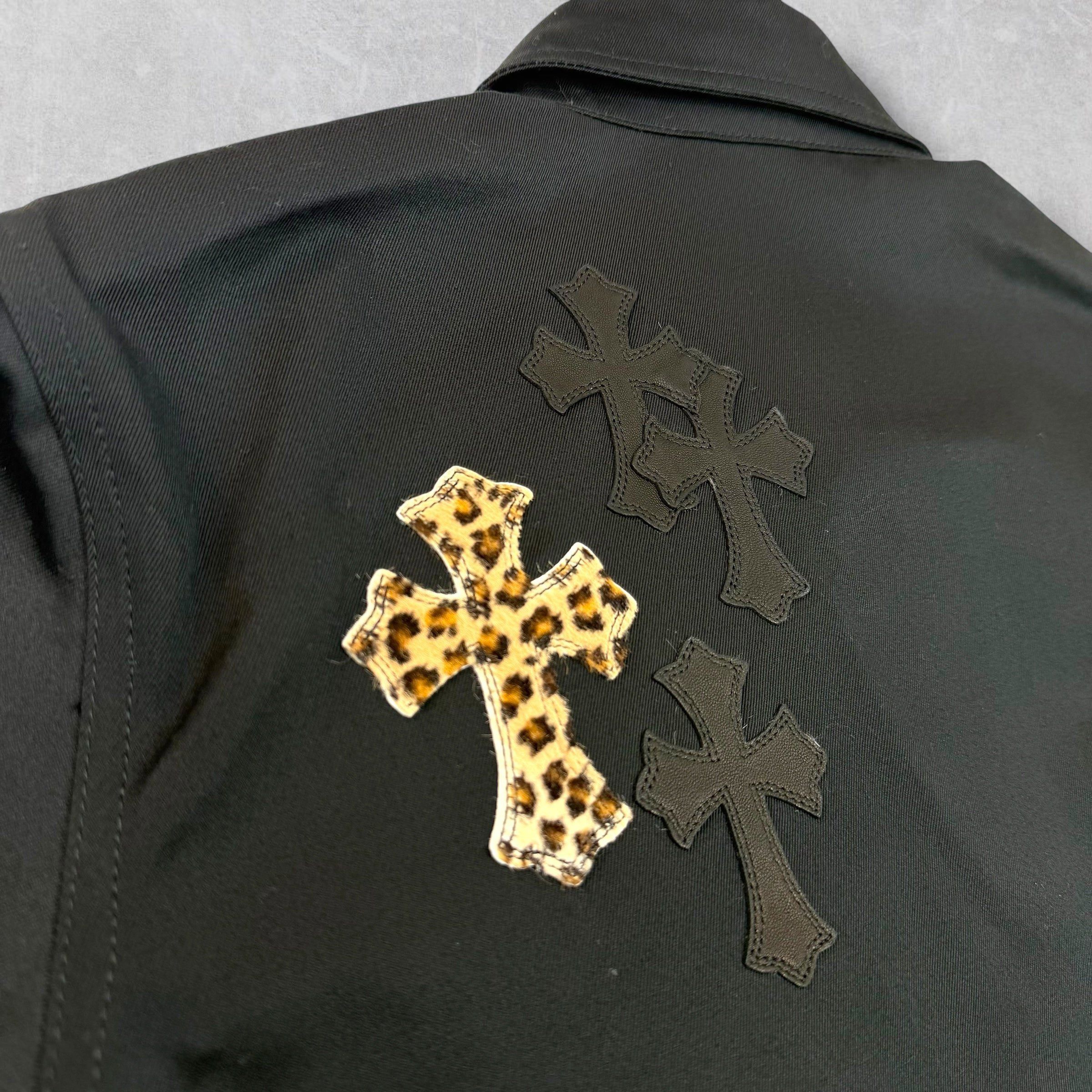 Chrome Hearts Chrome Hearts Leopard Patch Work Dog Shirt M Size US M / EU 48-50 / 2 - 7 Thumbnail
