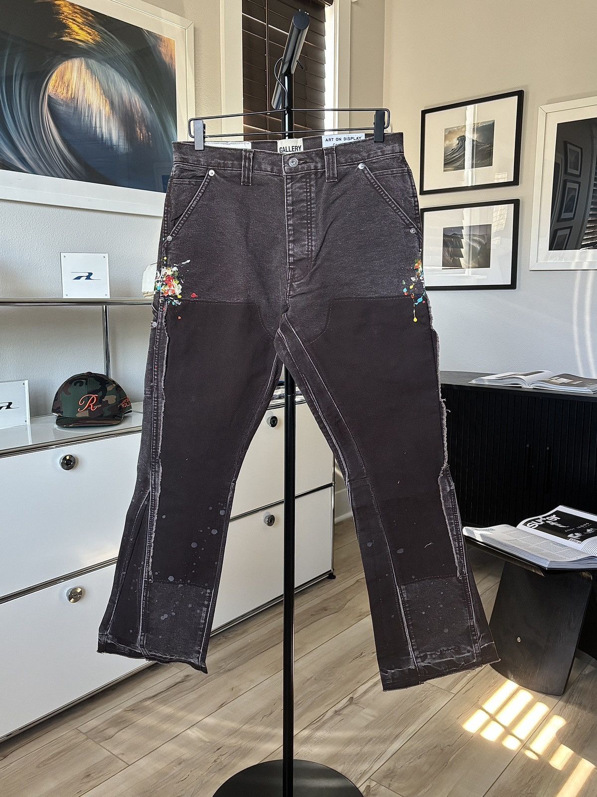 Gallery Dept. GALLERY DEPT | BROWN MOCHA PAINTER FLARE CARPENTERS Size US 29 - 1 Thumbnail