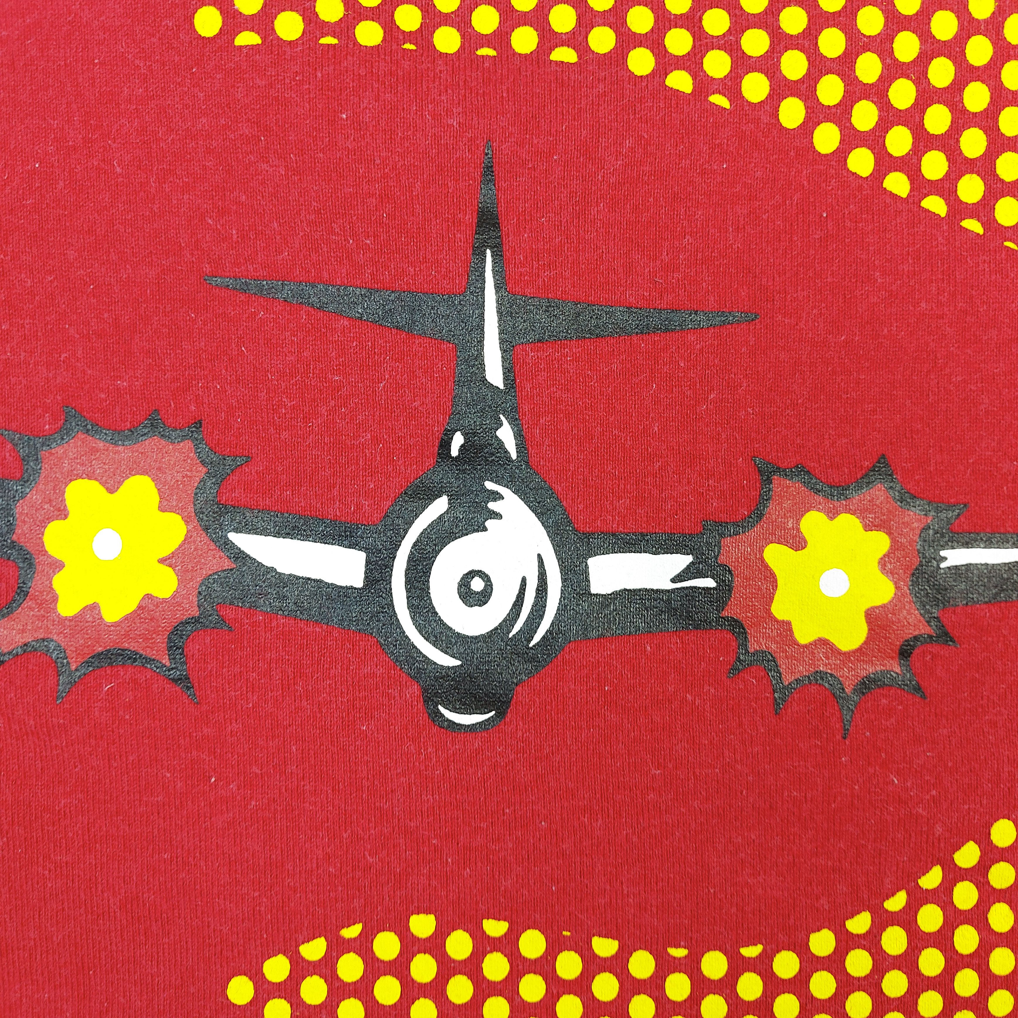Uniqlo Vintage Y2K Roy Lichtenstein Airplane Pop Art TEE Size US L / EU 52-54 / 3 - 7 Thumbnail