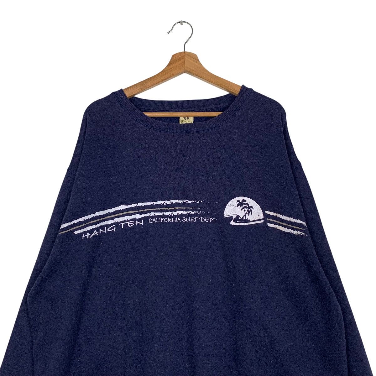 Hang Ten HANGTEN Purple Crewneck Sweatshirt Plus Size 4L #1873-C82 Size US XXL / EU 58 / 5 - 2 Thumbnail