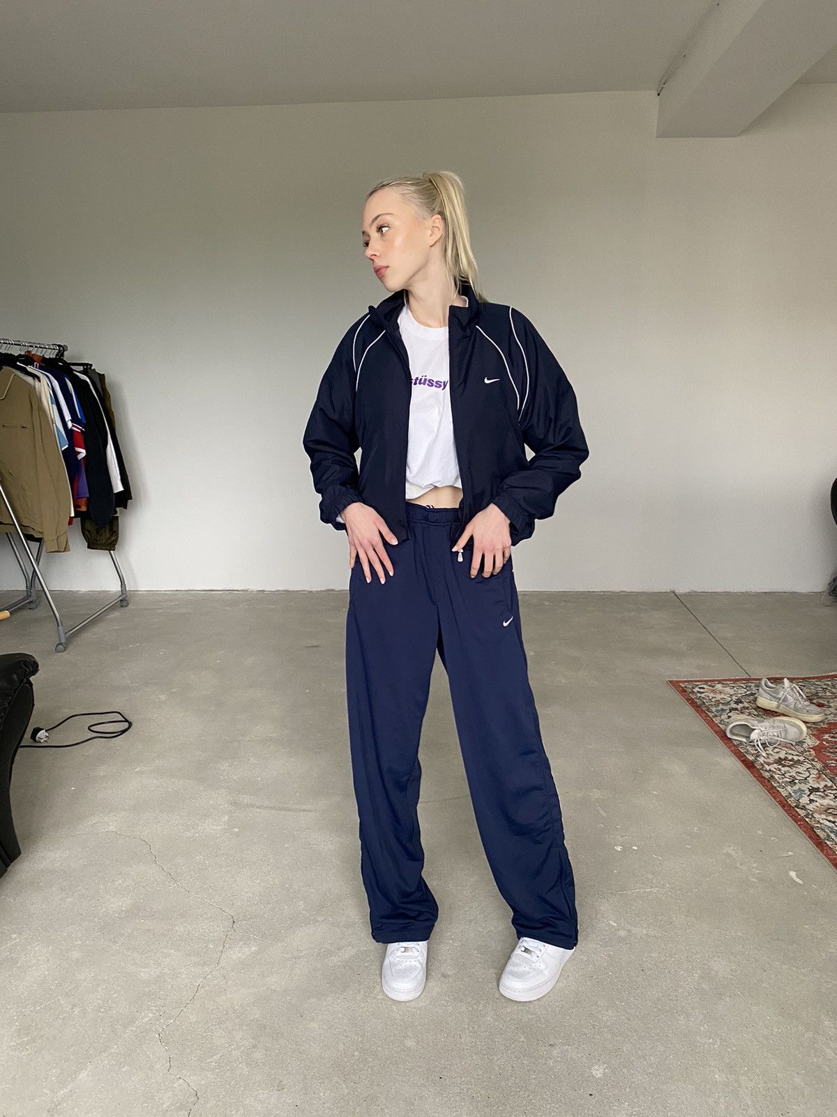 Vintage Vintage Nike Womens Track Top Jacket Size S / US 4 / IT 40 - 5 Thumbnail