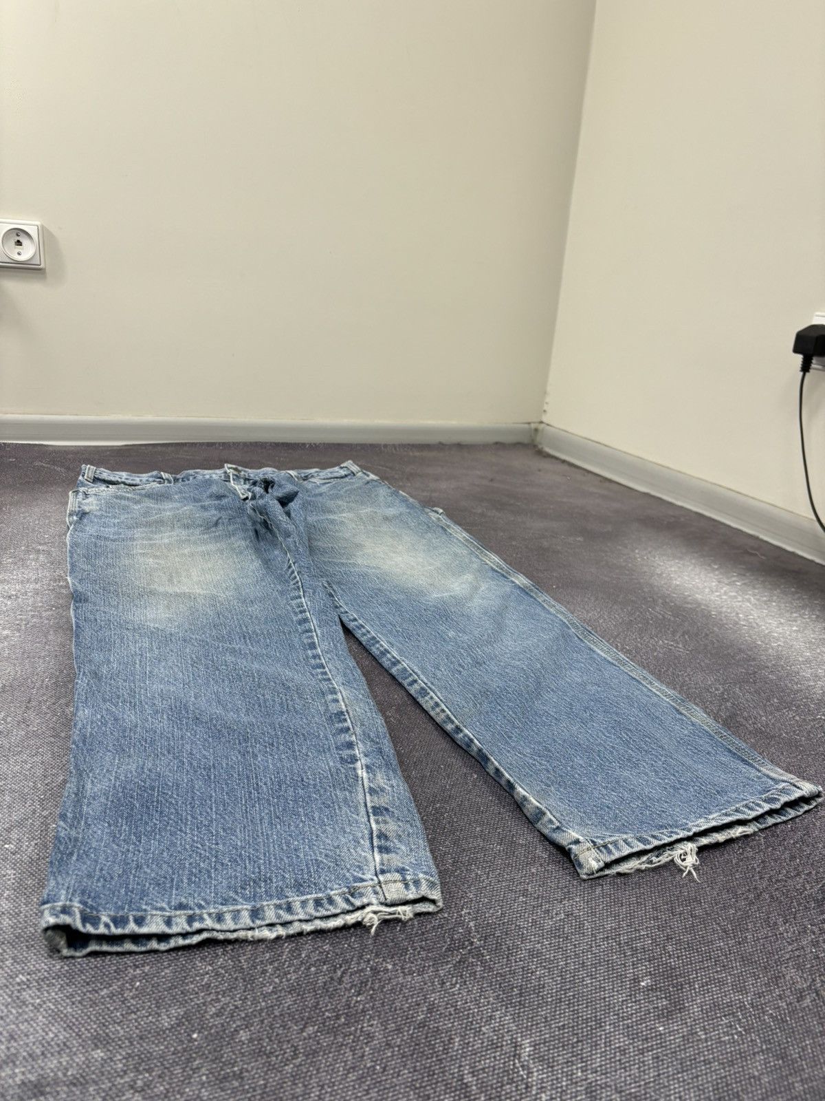 Dickies Vintage Dickies Faded Light Blue Washed Work Baggy Jeans Size US 38 / EU 54 - 8 Thumbnail