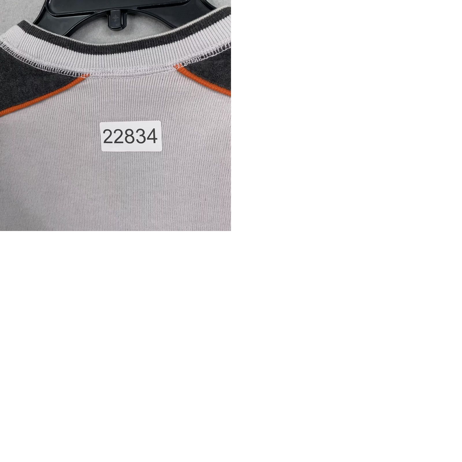 Sean John Sean John Pullover Mens XL Gray Orange Colorblock Streetwear Y2K Hip Hop Diddy Sweatshirt Crew Neck Long Sleeve Embroidered Logo 90s Mens Clothing Size US XL / EU 56 / 4 - 9 Thumbnail
