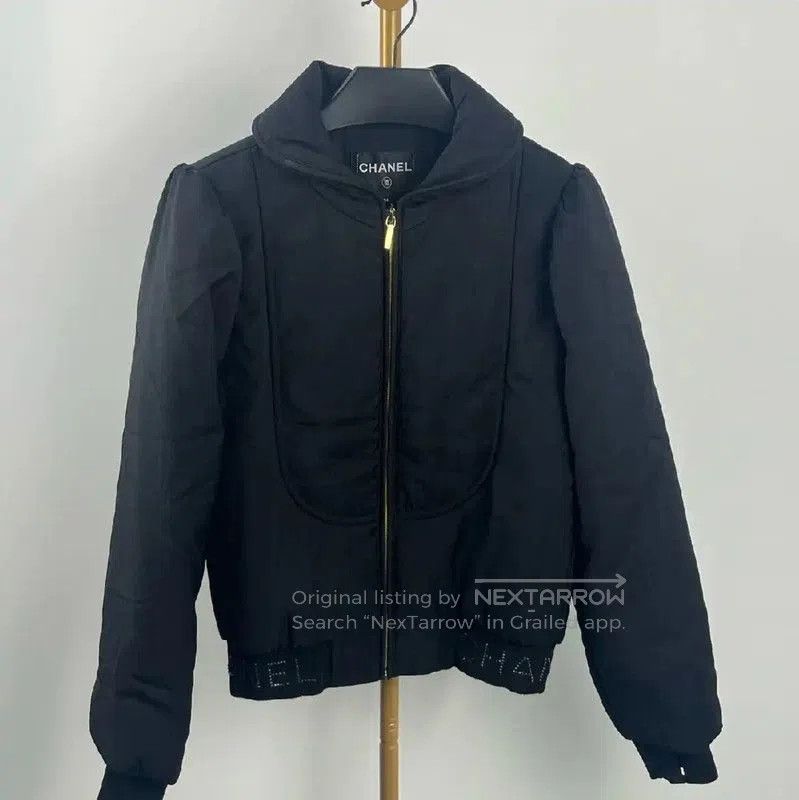 Chanel XS Black Polyester Women's Jacket .