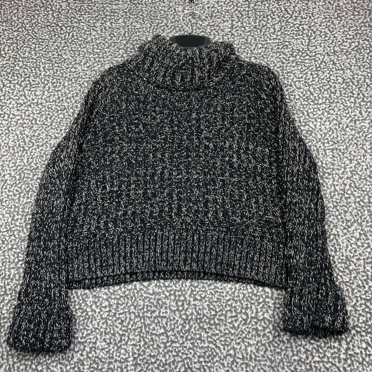 Free People Free People Sweater Women Large Marled Chunky Knit Mock Neck Size L / US 10 / IT 46 - 1 Thumbnail
