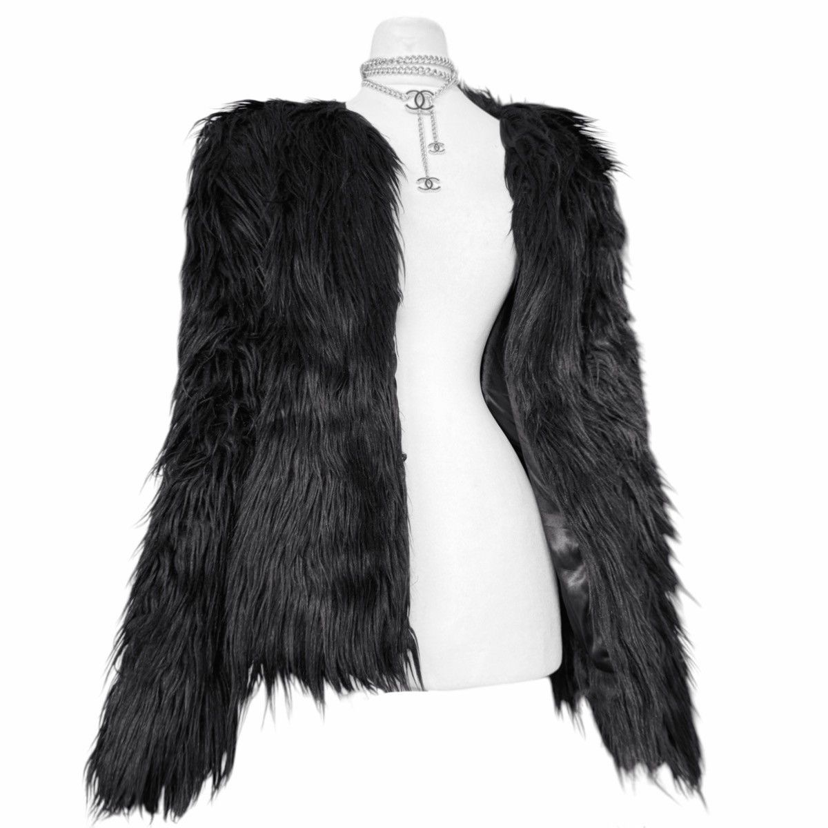 Vintage avant-garde faux fur coat